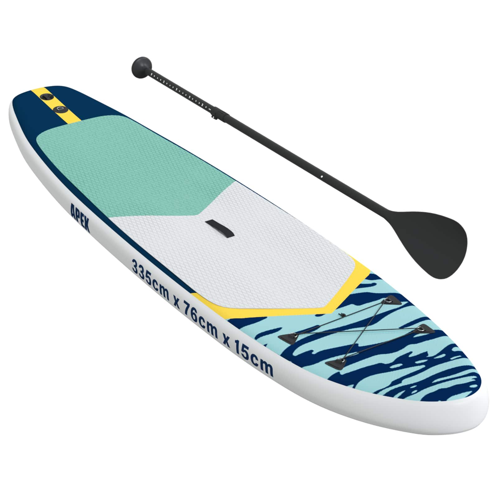 Aufblasbares Stand Up Paddle Board APEX 335 x 76 x 15 cm Blau