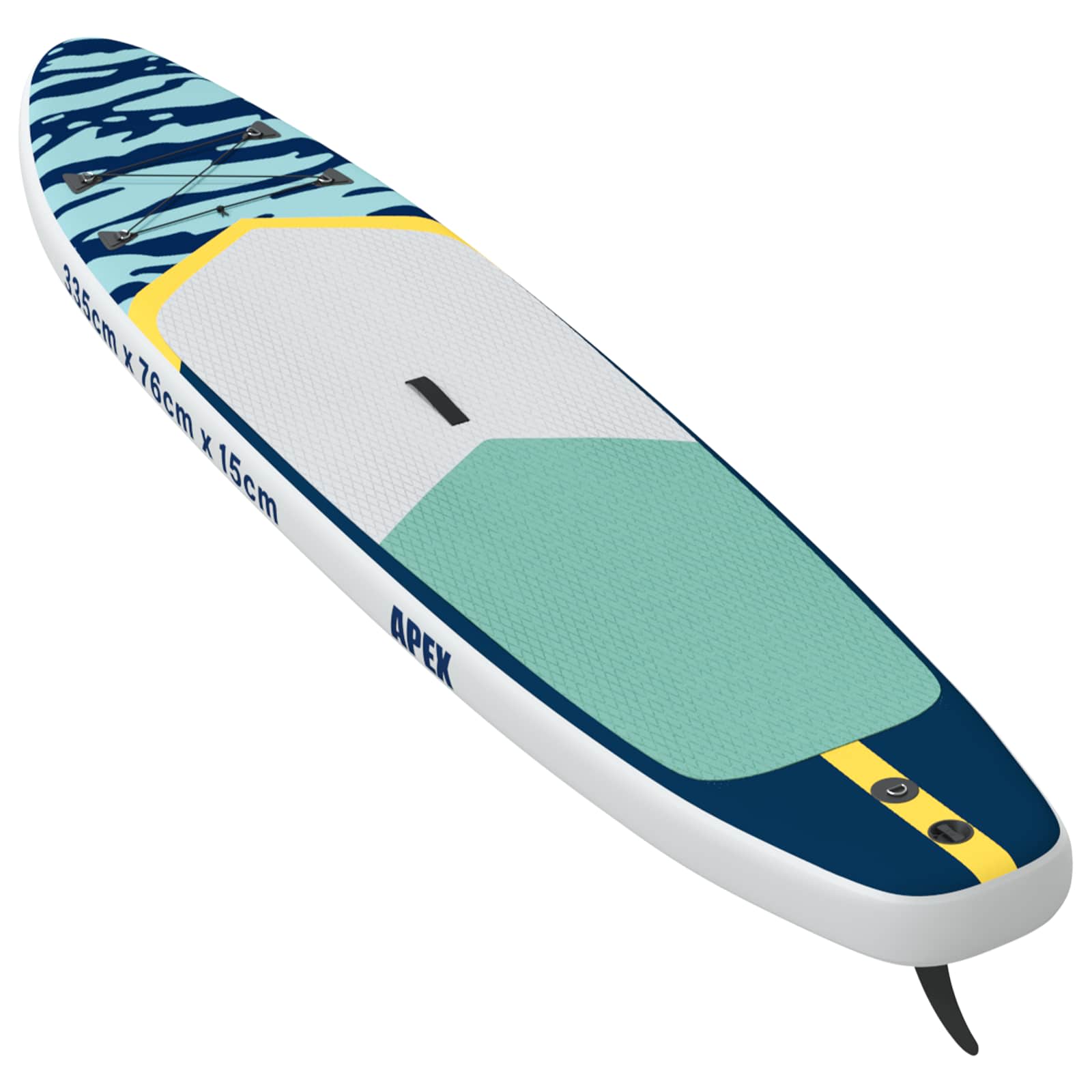 Aufblasbares Stand Up Paddle Board APEX 335 x 76 x 15 cm Blau