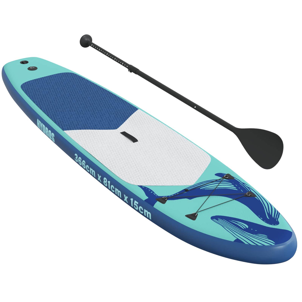 Aufblasbares Stand Up Paddle Board HYDROS 366 x 81 x 15 cm