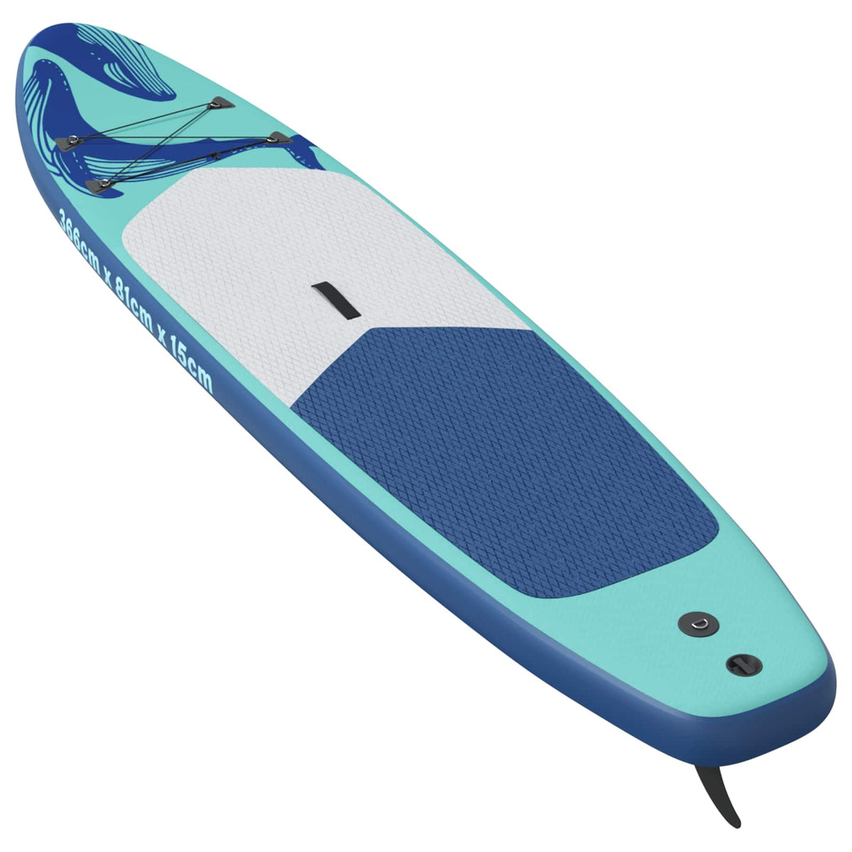 Aufblasbares Stand Up Paddle Board HYDROS 366 x 81 x 15 cm