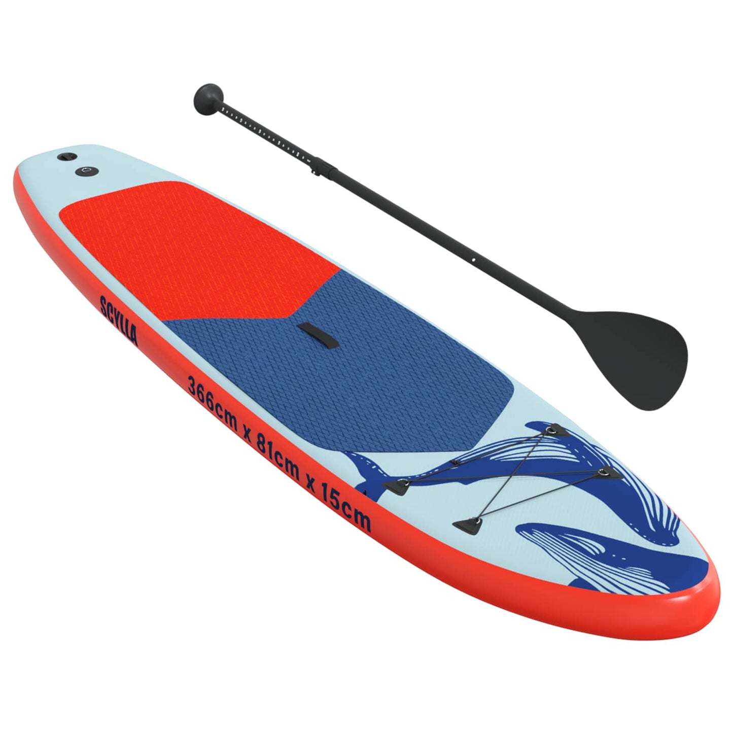 Aufblasbares Stand Up Paddle Board SCYLLA 366 x 81 x 15 cm Blau