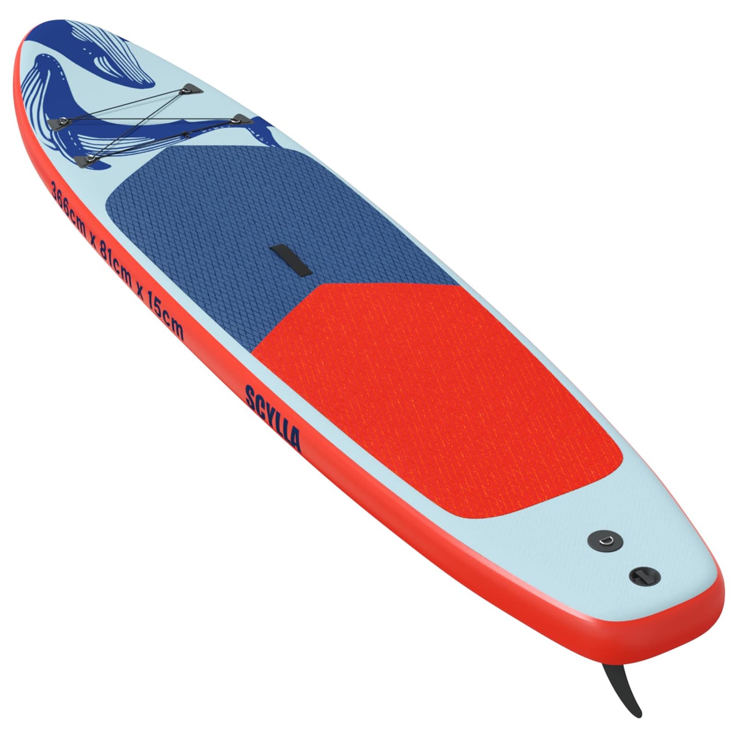 Aufblasbares Stand Up Paddle Board SCYLLA 366 x 81 x 15 cm Blau