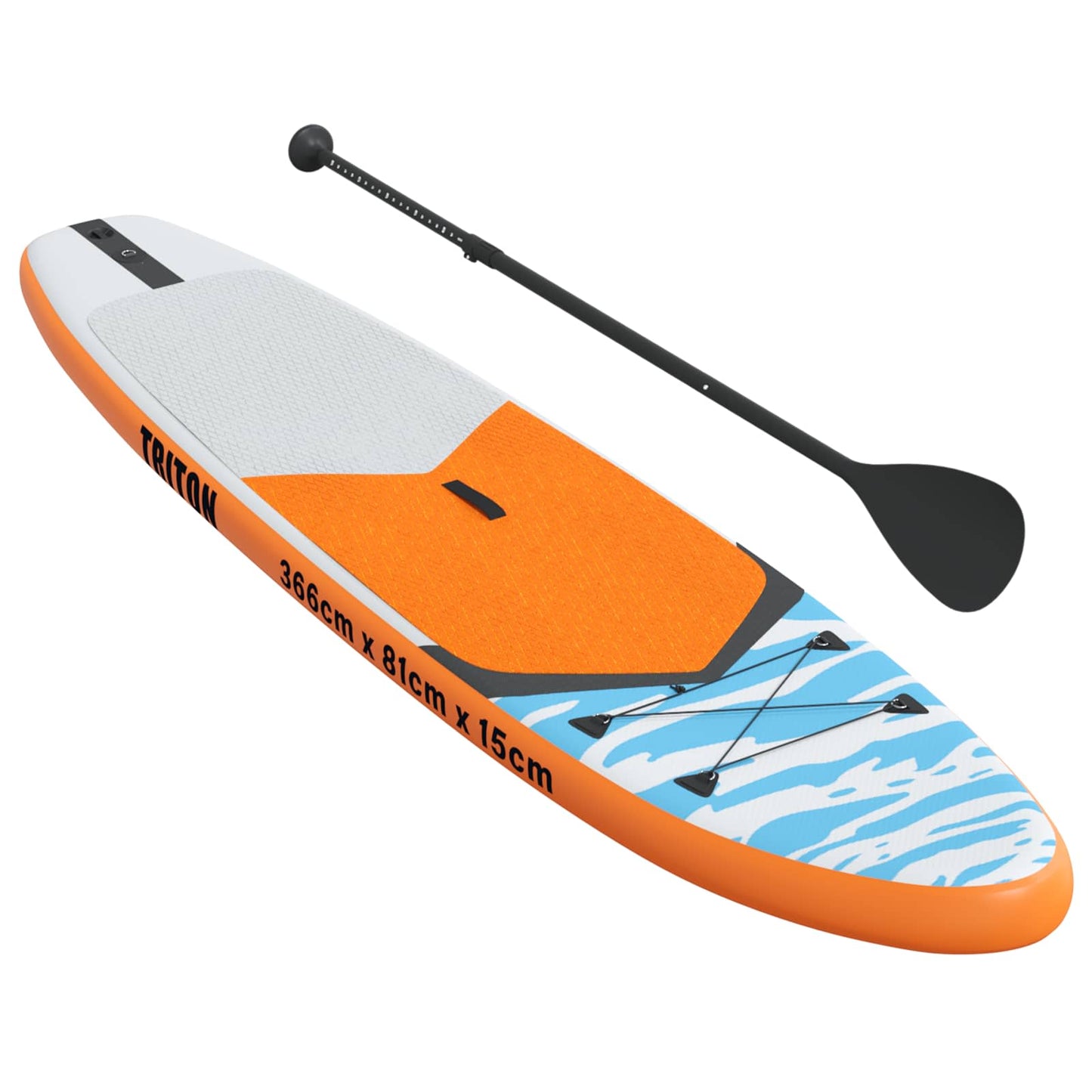 Aufblasbares Stand-Up-Paddle-Board TRITON 366 x 81 x 15 cm Blau