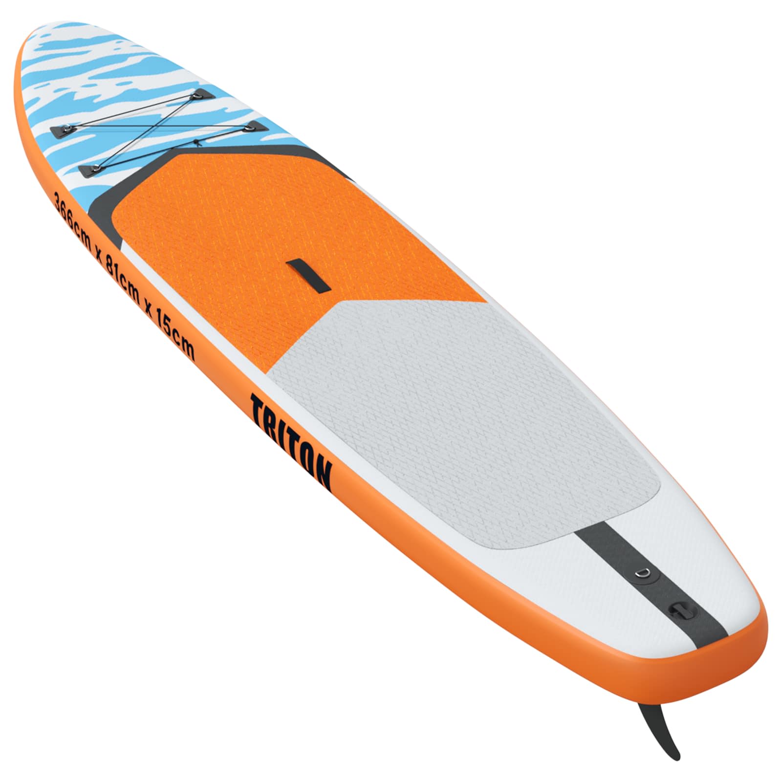 Aufblasbares Stand-Up-Paddle-Board TRITON 366 x 81 x 15 cm Blau