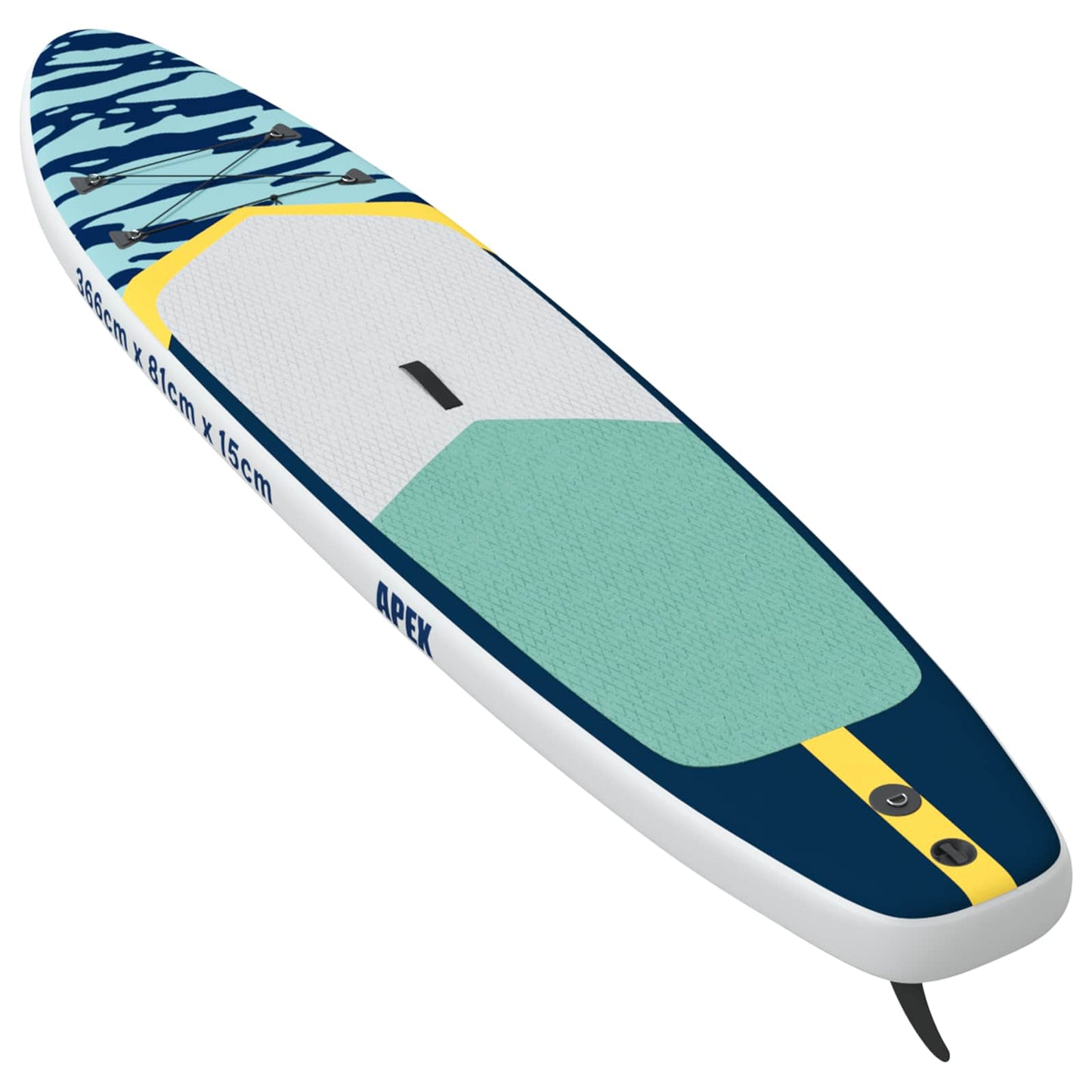 Aufblasbares Stand Up Paddle Board APEX 366 x 81 x 15 cm Blau
