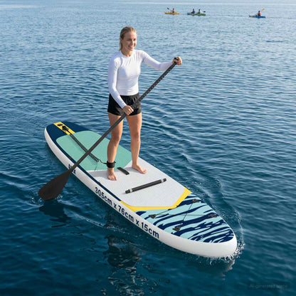 SUP Board mit Sitz 2-in-1 APEX 305 x 76 x 15 cm Dunkelblau