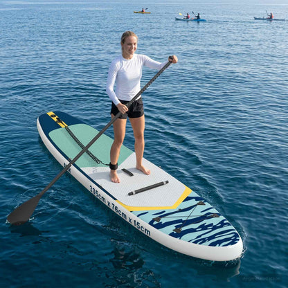 SUP Board mit Sitz 2-in-1 APEX 335 x 76 x 15 cm Dunkelblau