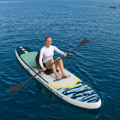 SUP Board mit Sitz 2-in-1 APEX 335 x 76 x 15 cm Dunkelblau