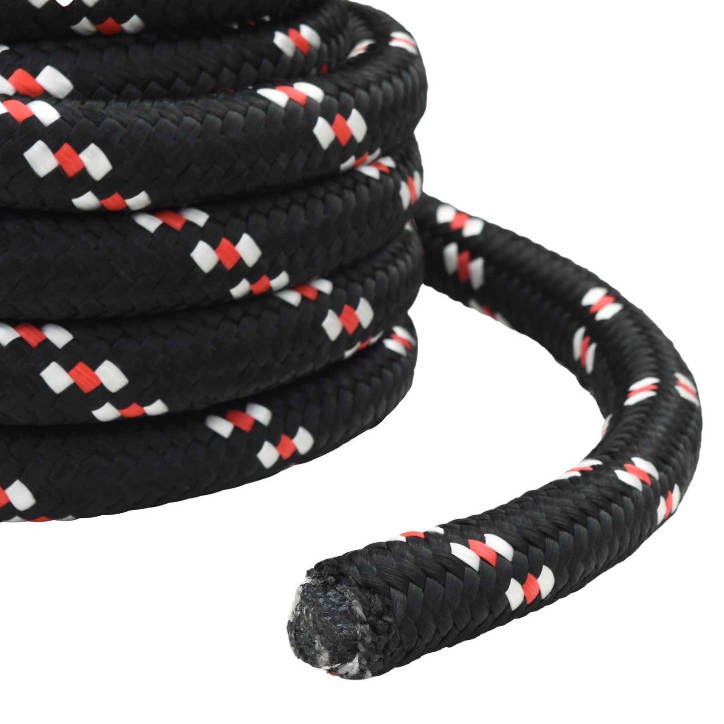 Bootsseil 4 mm 25 m Schwarz und Rot