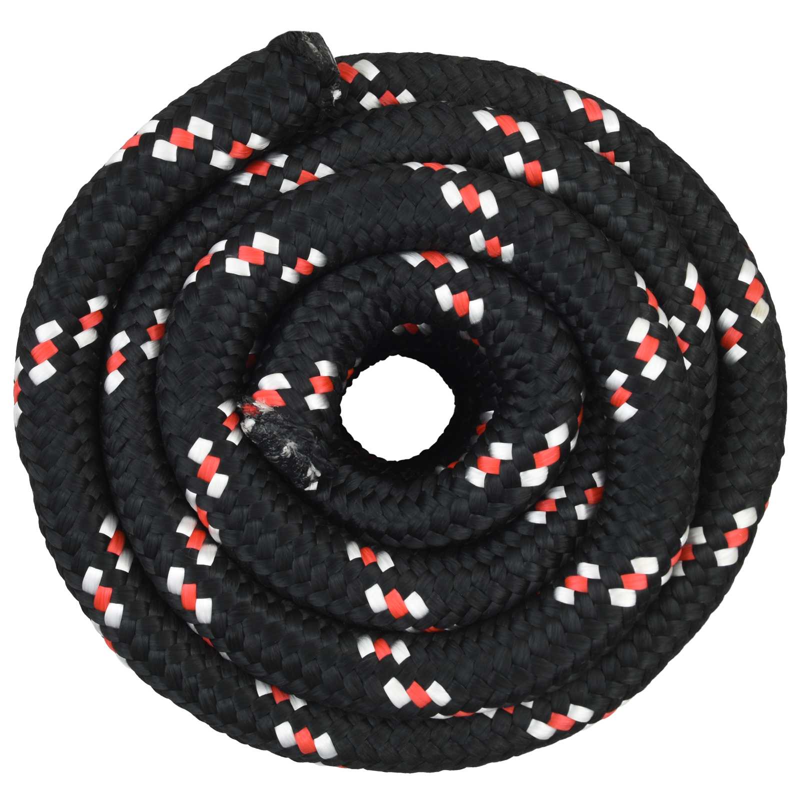 Bootsseil 4 mm 25 m Schwarz und Rot
