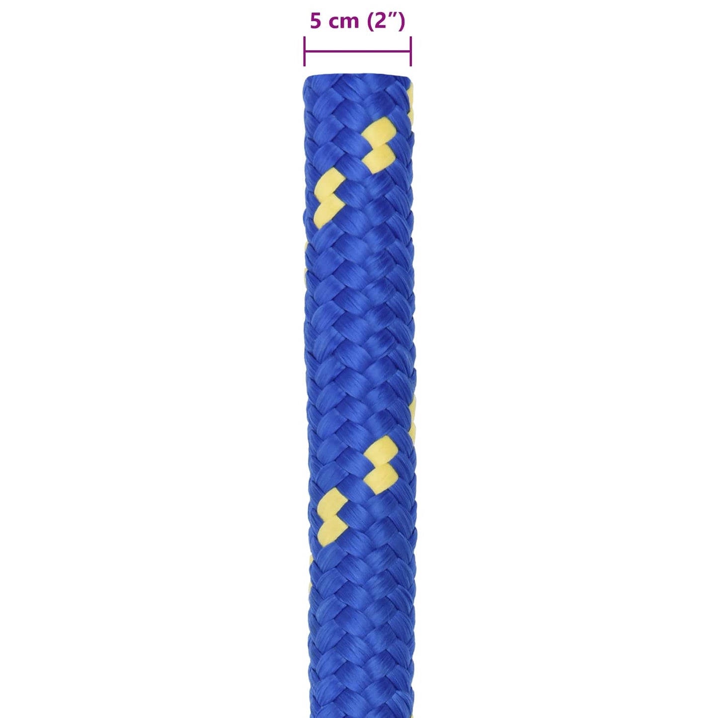Bootsseil 5 mm 25 m Blau