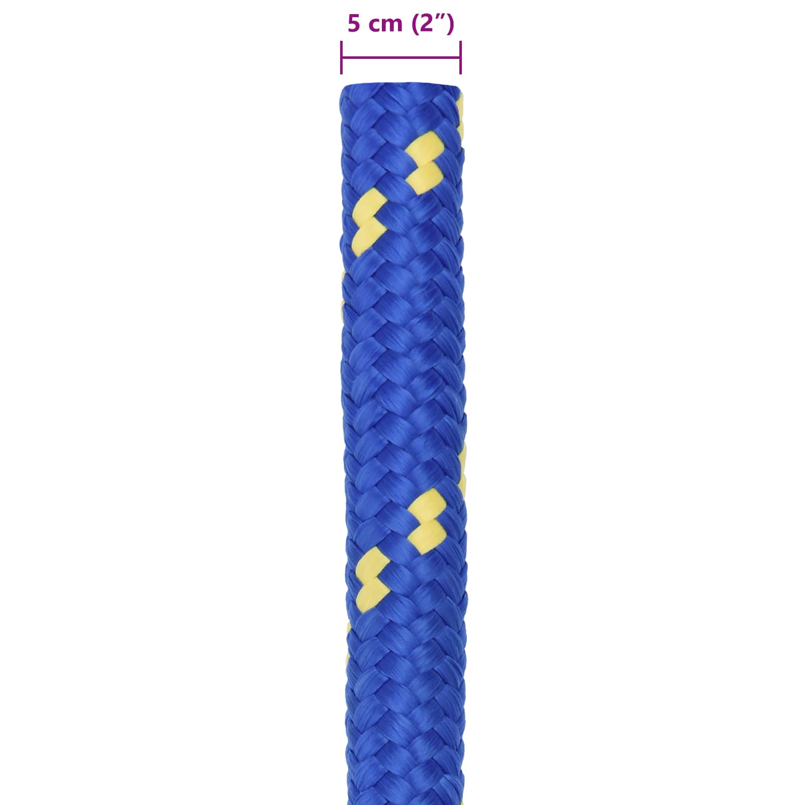 Bootsseil 5 mm 25 m Blau