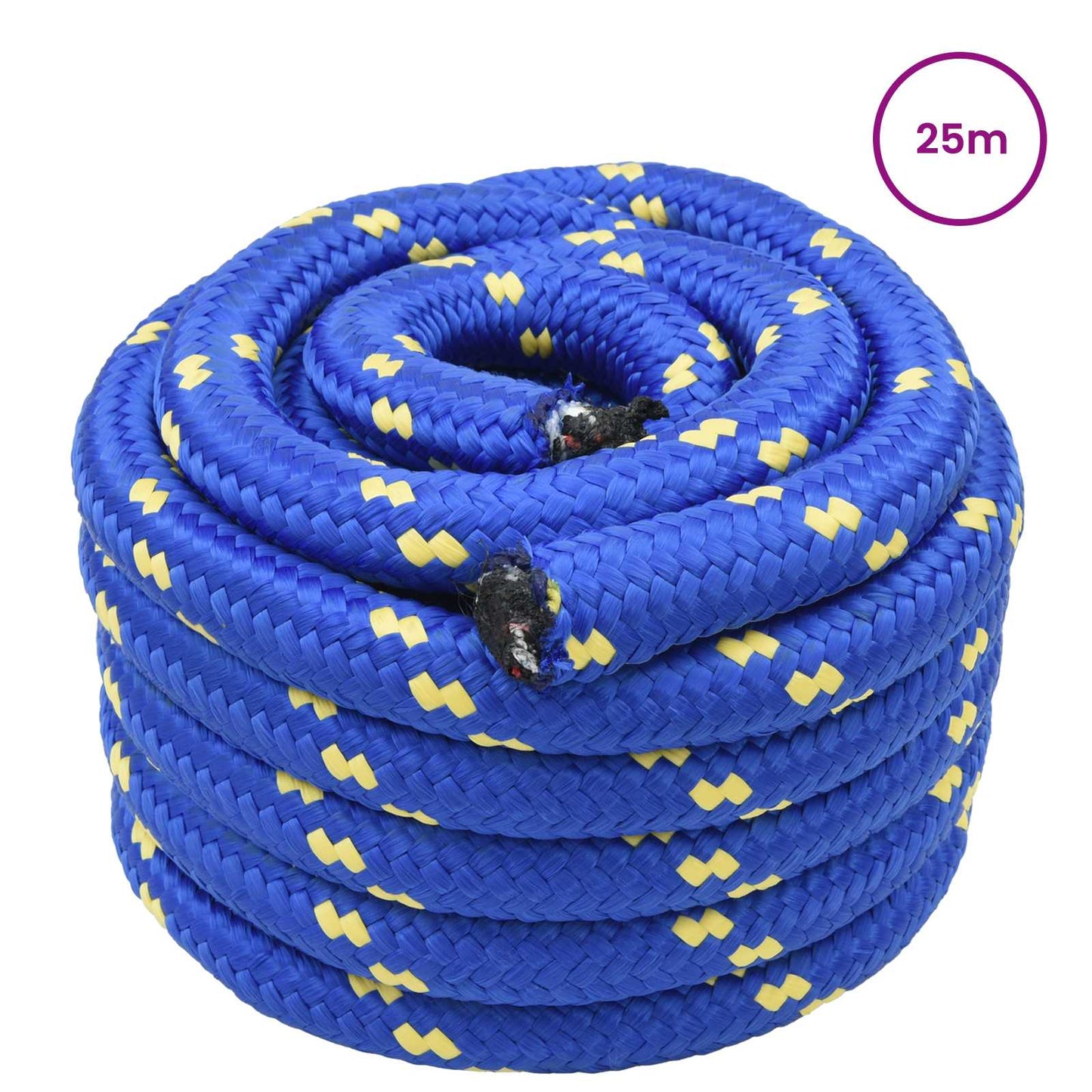 Bootsseil 5 mm 25 m Blau