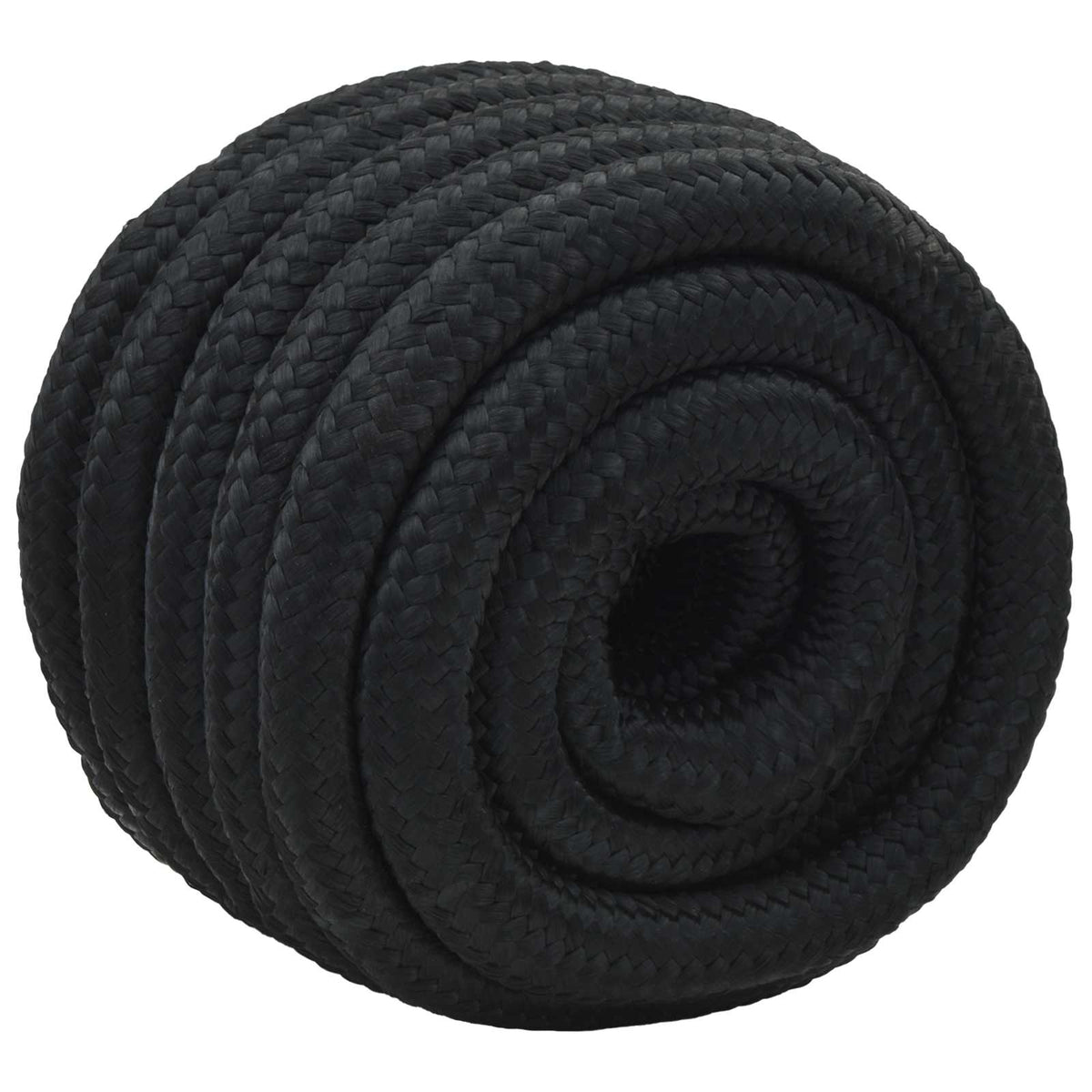 Bootsseil 40 mm 25 m Schwarz polypropylène