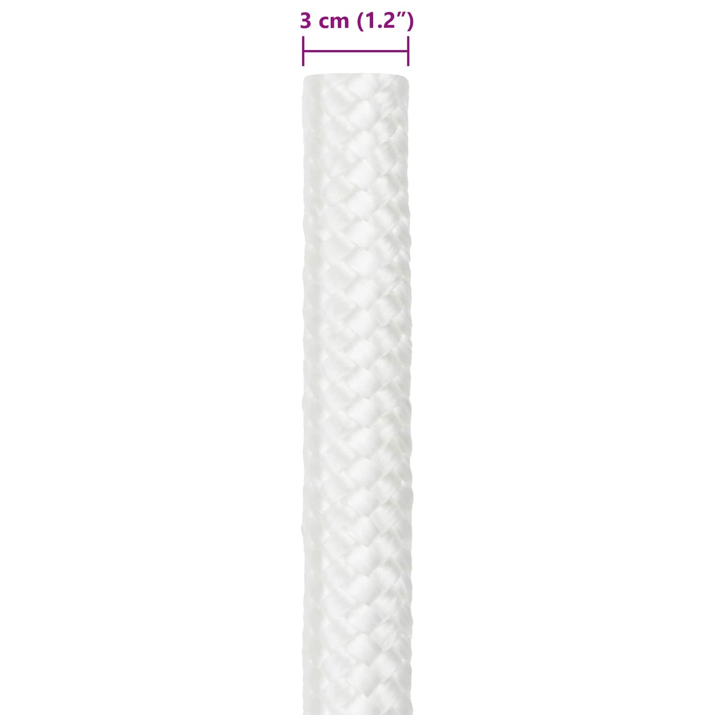 Bootsseil 3 mm 50 m Weiß PP
