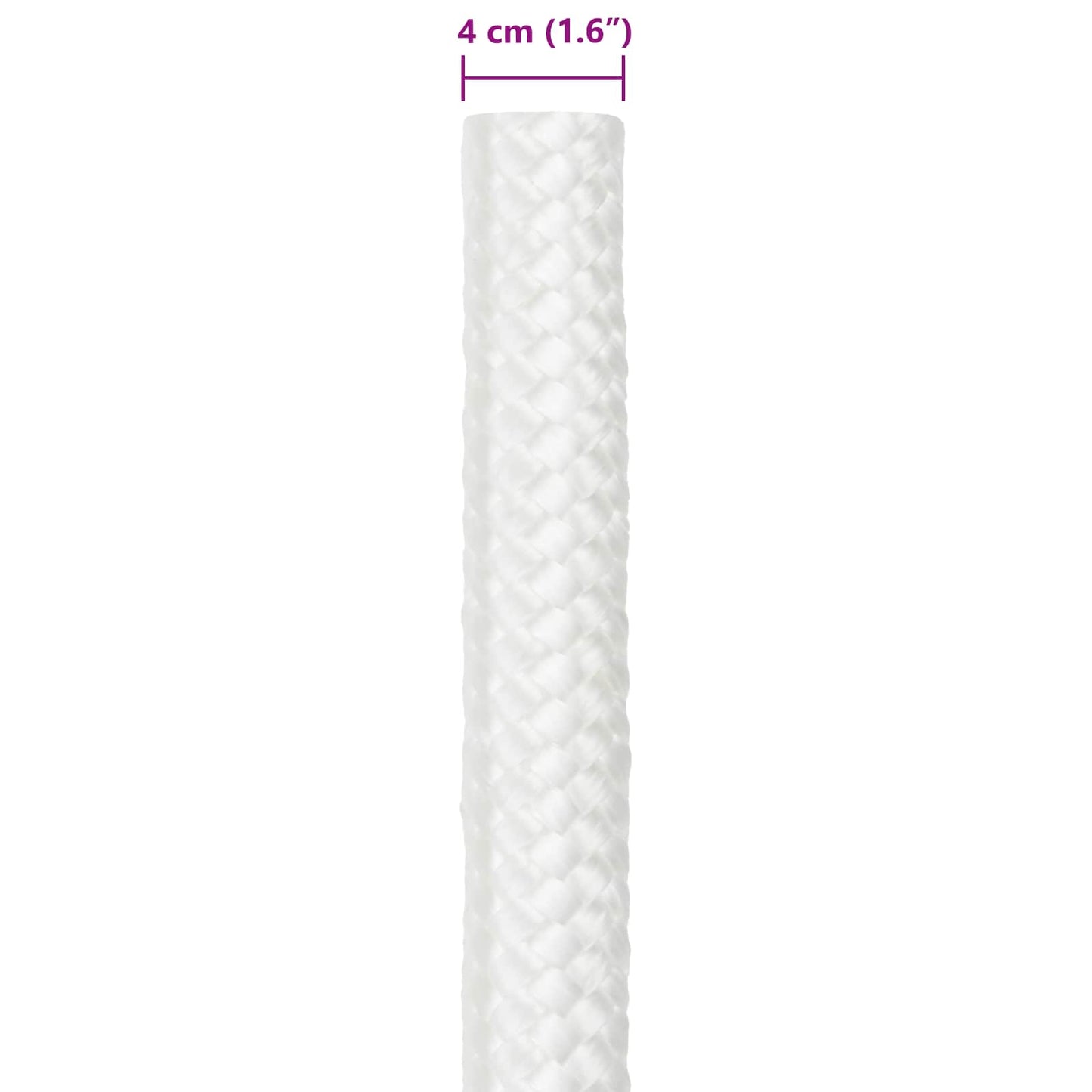 Bootsseil 4 mm 25 m Weiß