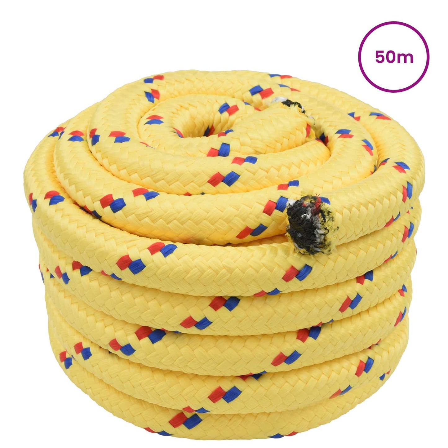 Bootsseil 3 mm 50 m Gelb