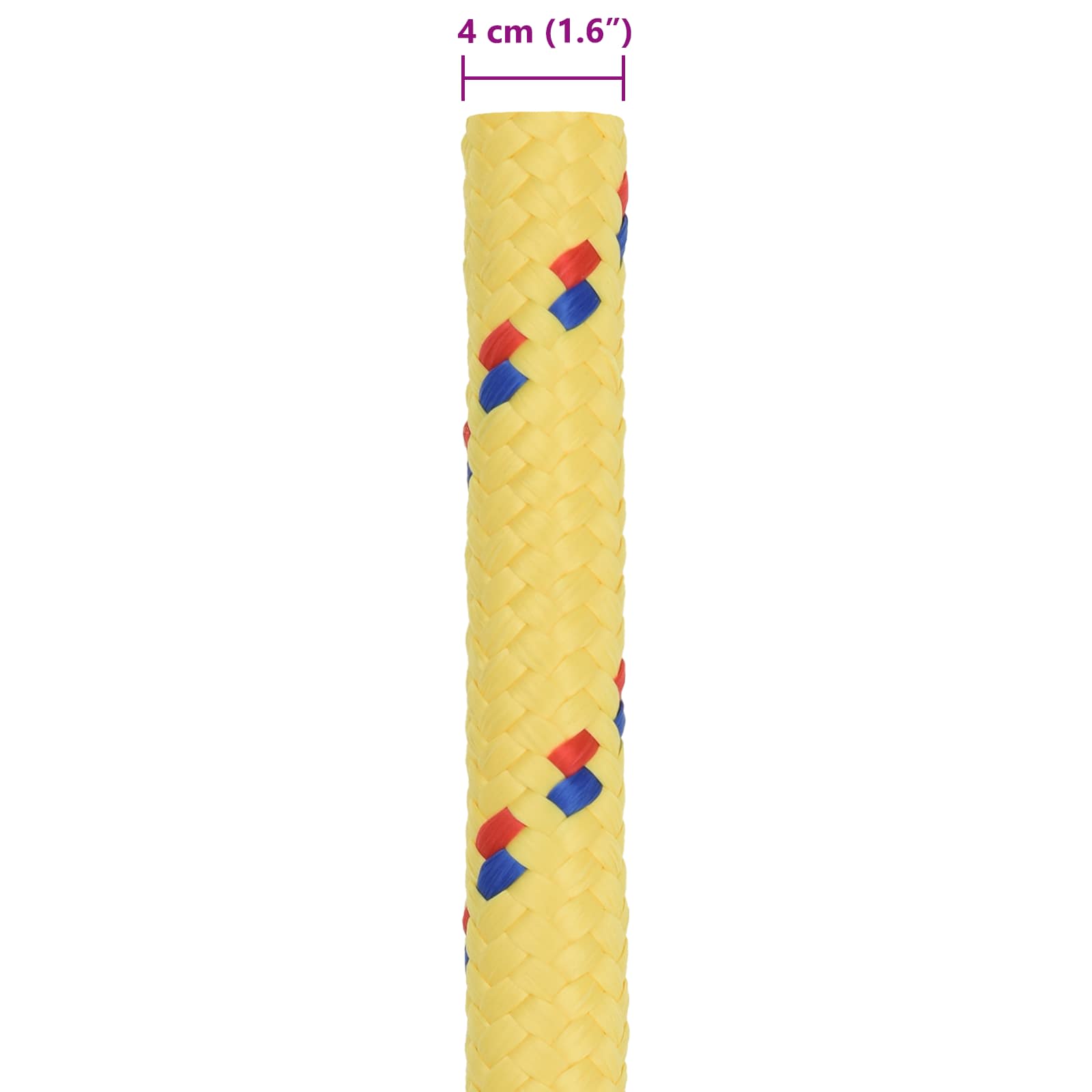 Bootsseil 4 mm 25 m Gelb