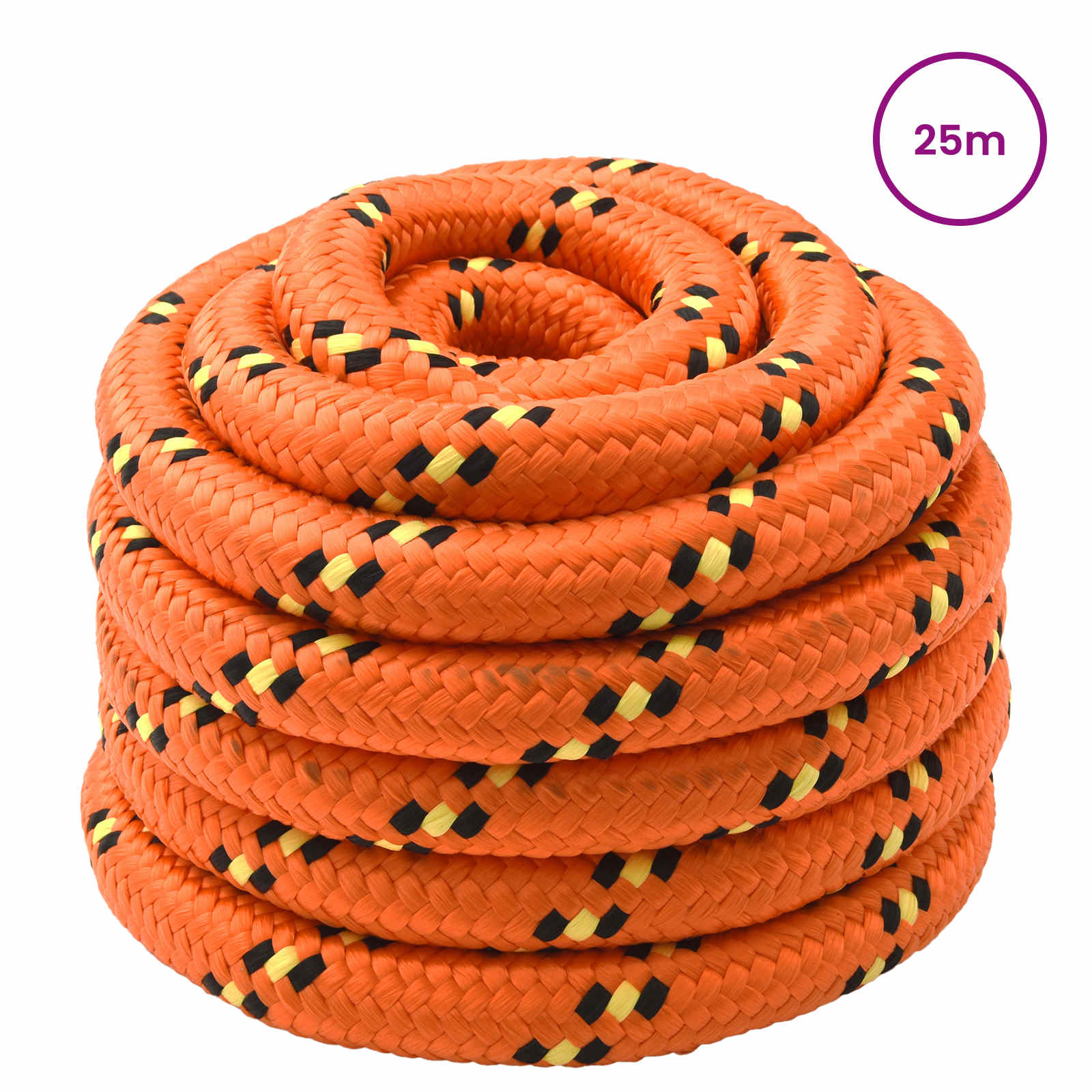 Bootsseil 4 mm 25 m Orange