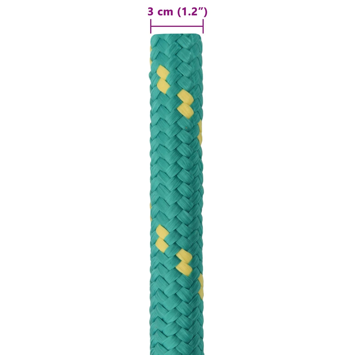 Bootsseil 3 mm 5 m Grün PP