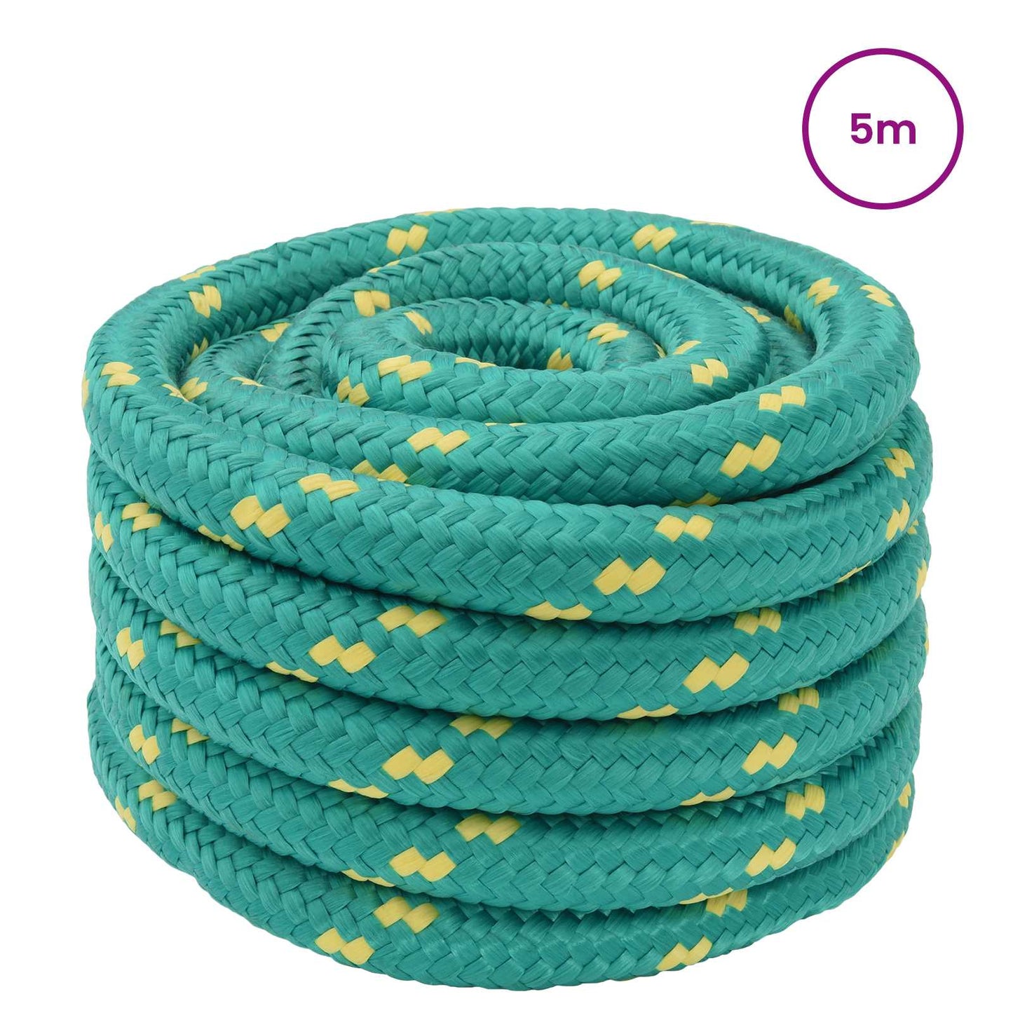 Bootsseil 3 mm 5 m Grün PP