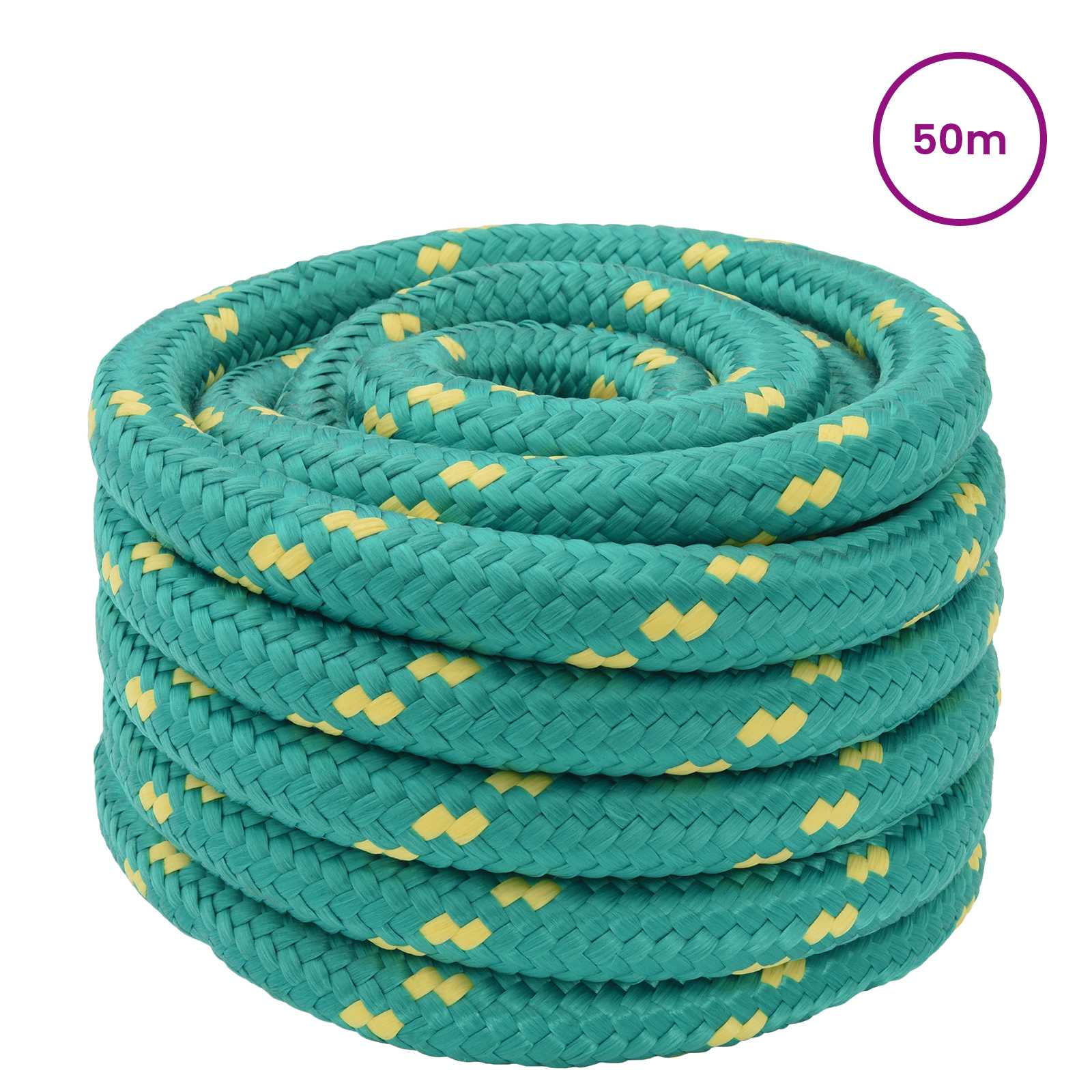 Bootsseil 3 mm 50 m Grün PP