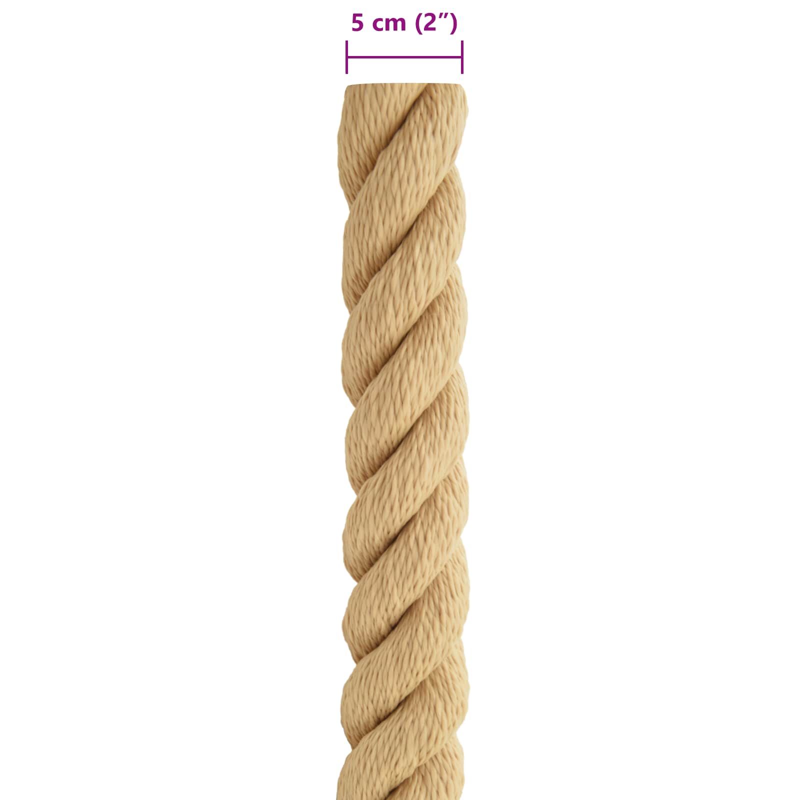 Bootsseil 5 mm 25 m Natur