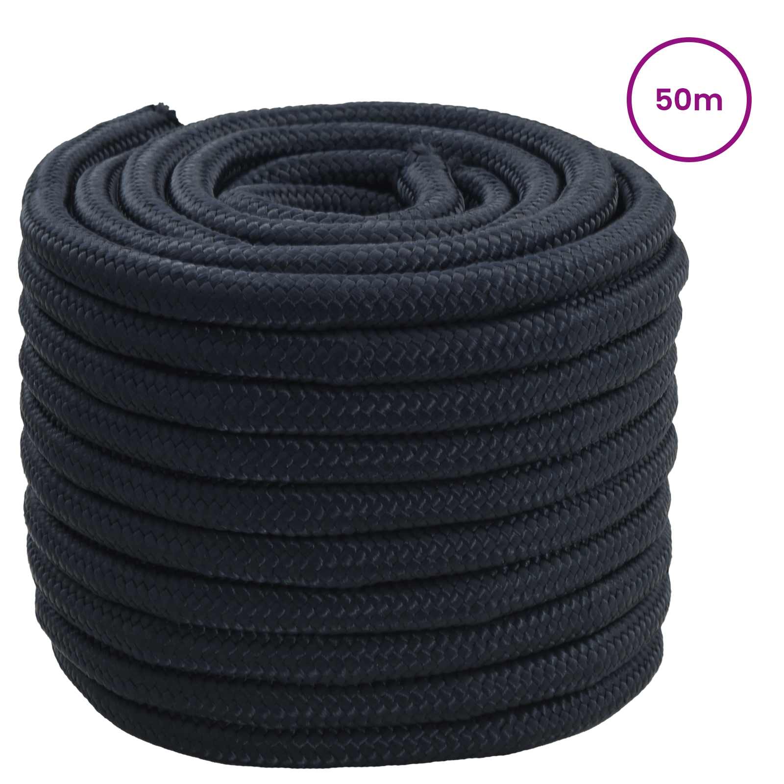 Bootsseil 2 mm 50 m Königsblau Polyester