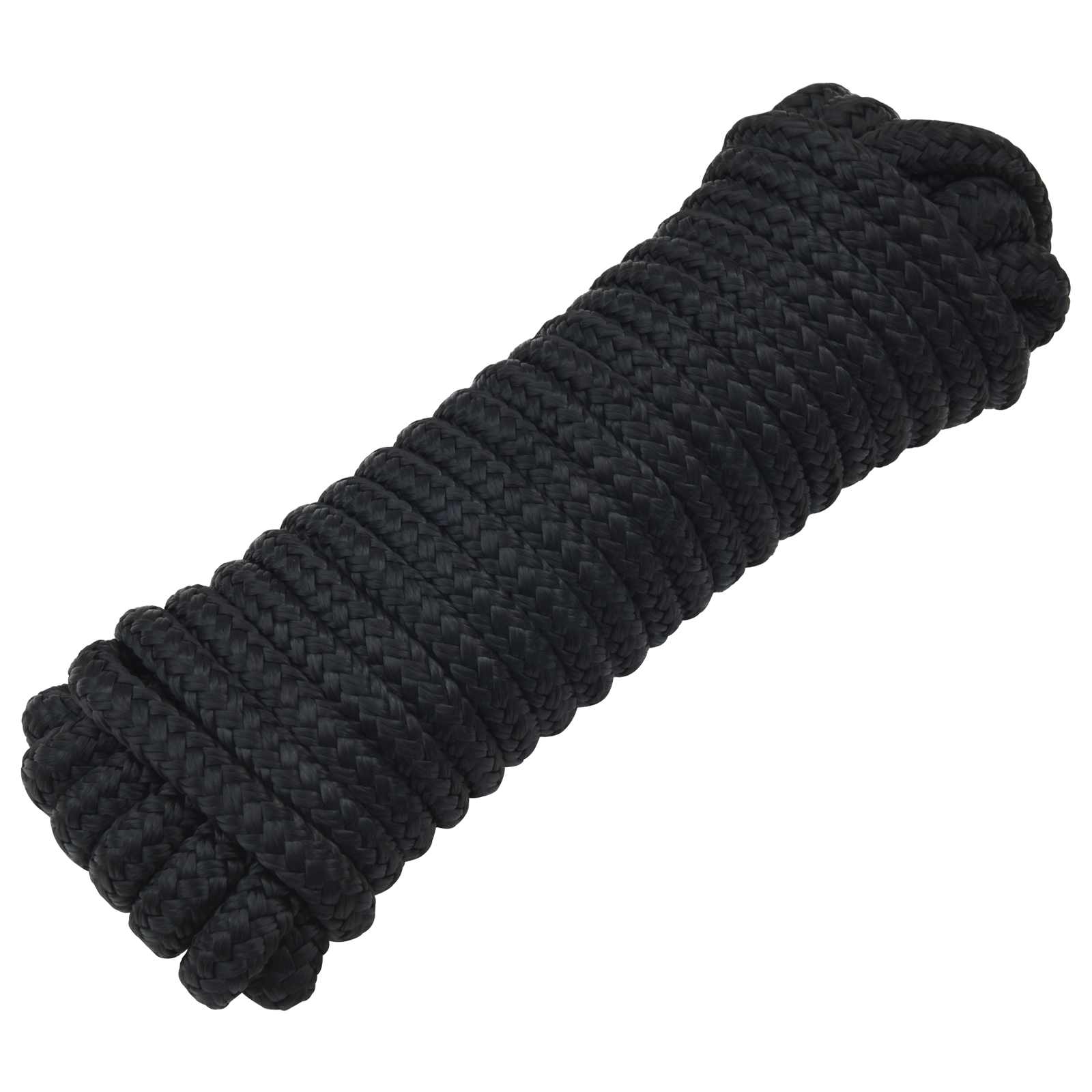 Bootsseil 10 mm 6 m Schwarz Polyester