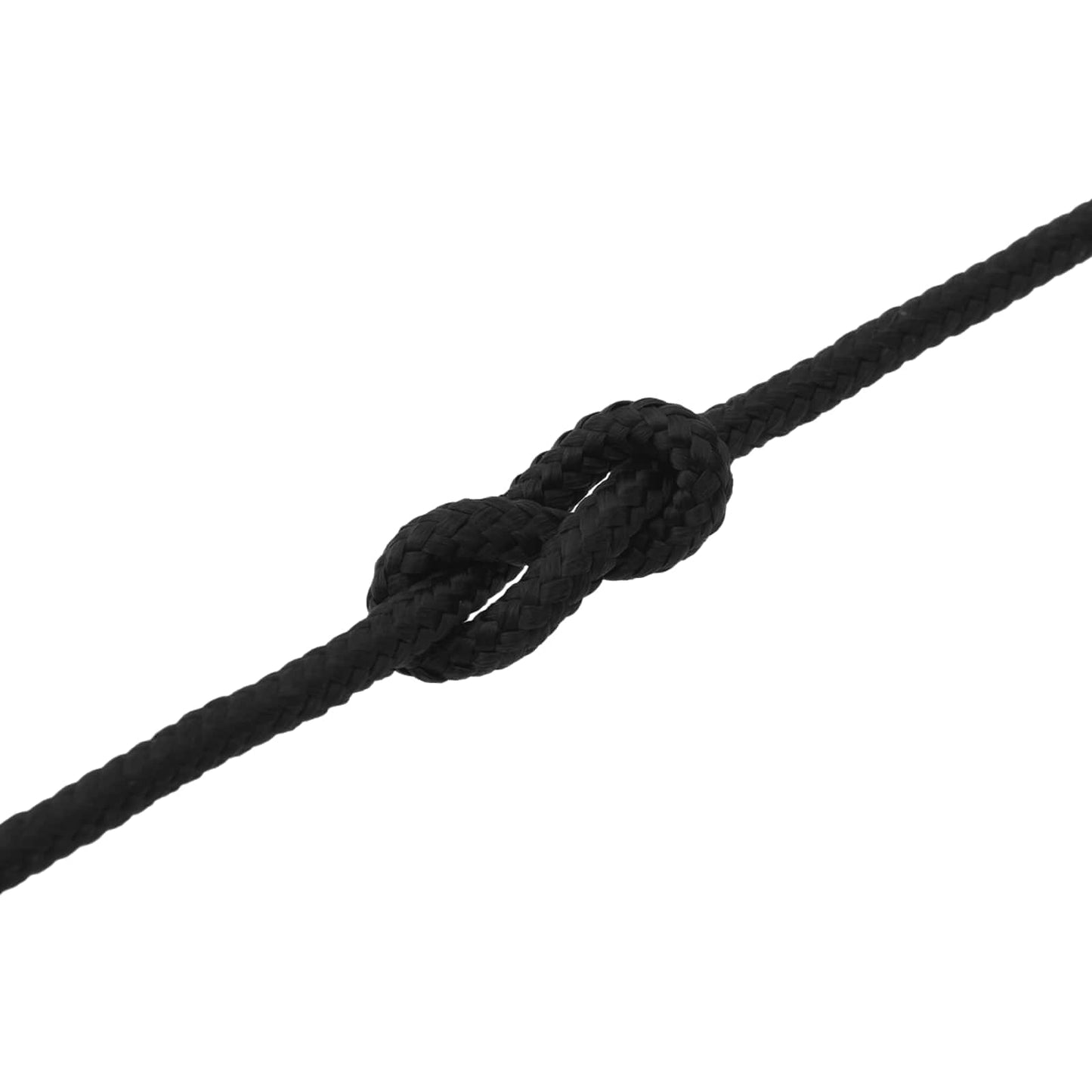 Bootsseil 10 mm 9 m Schwarz Polyester