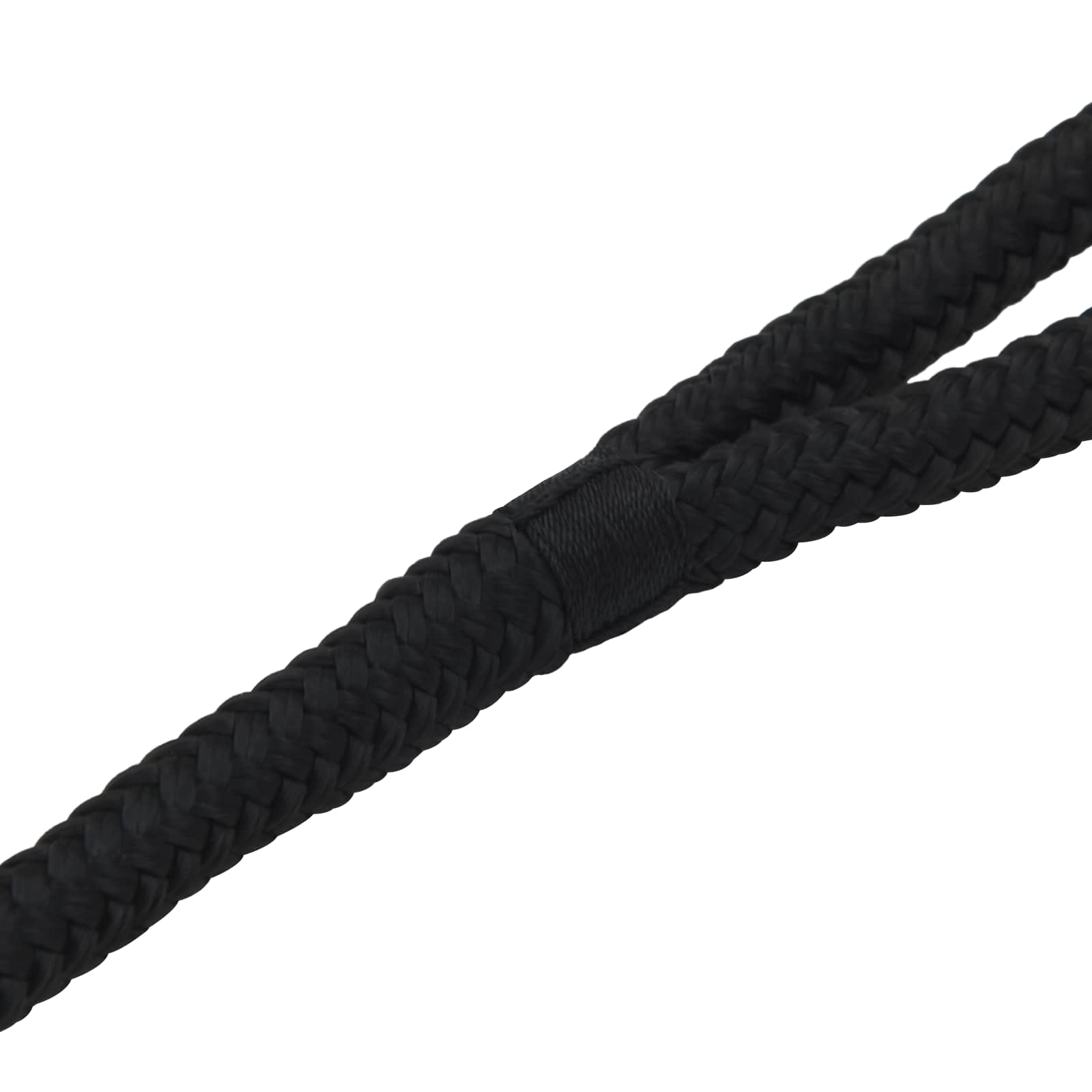 Bootsseil 10 mm 9 m Schwarz Polyester
