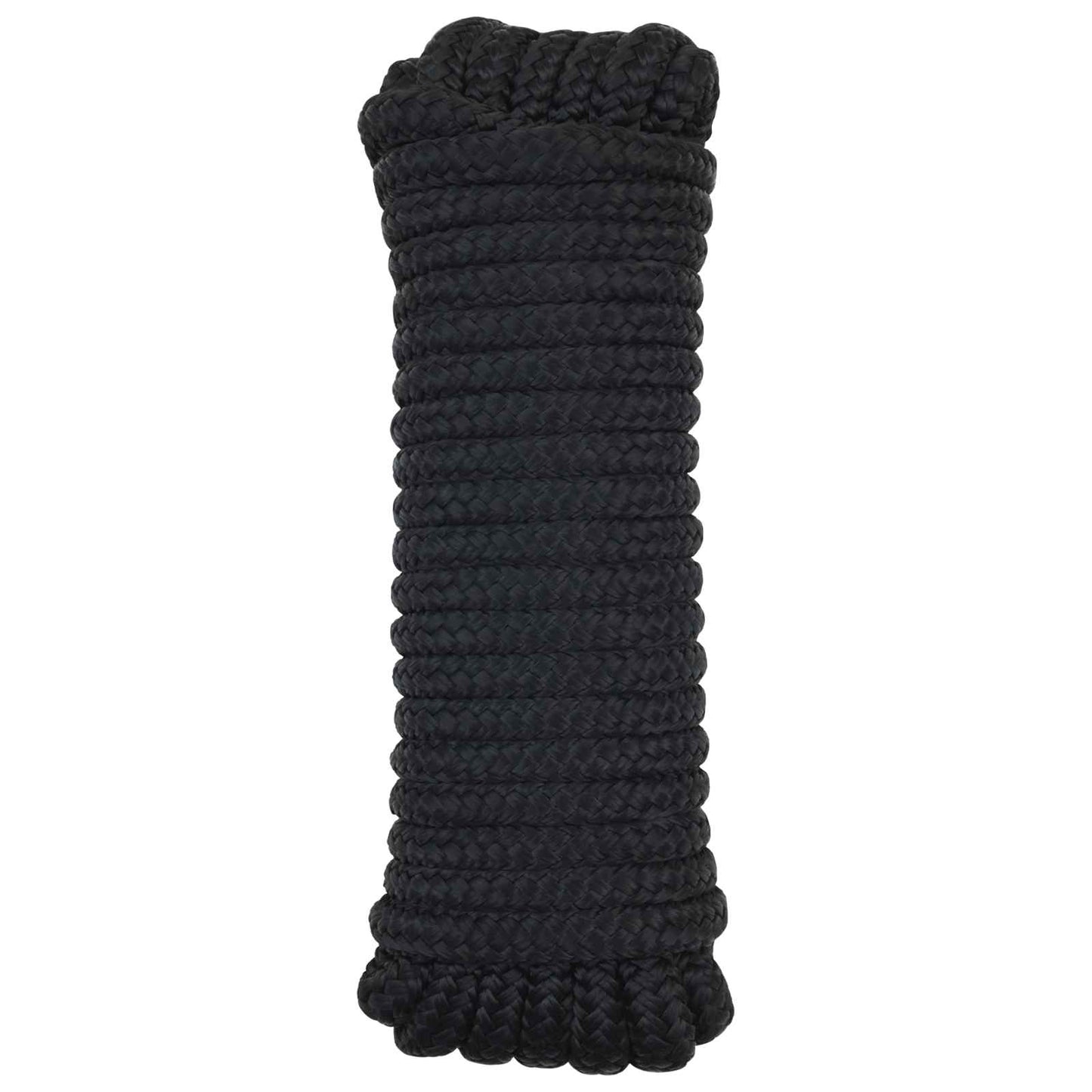 Bootsseil 12 mm 15 m Schwarz Polyester