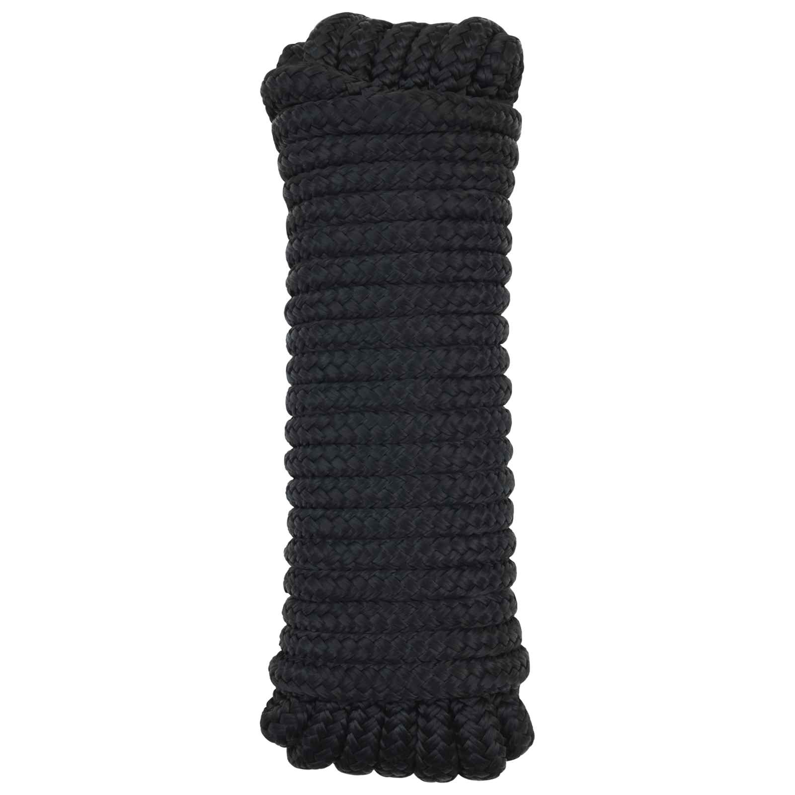 Bootsseil 12 mm 15 m Schwarz Polyester