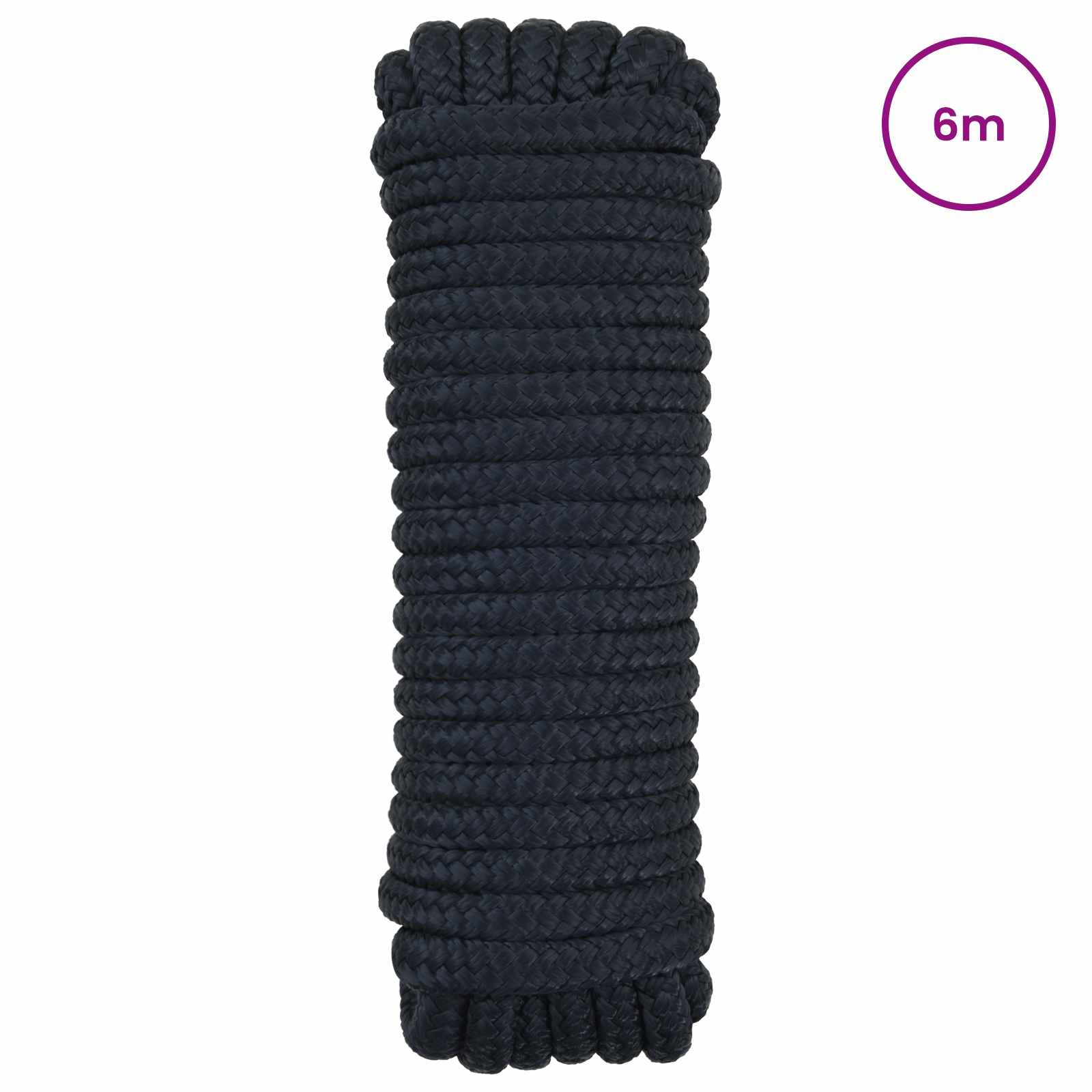 Bootsseil 12 mm 6 m Königsblau Polyester