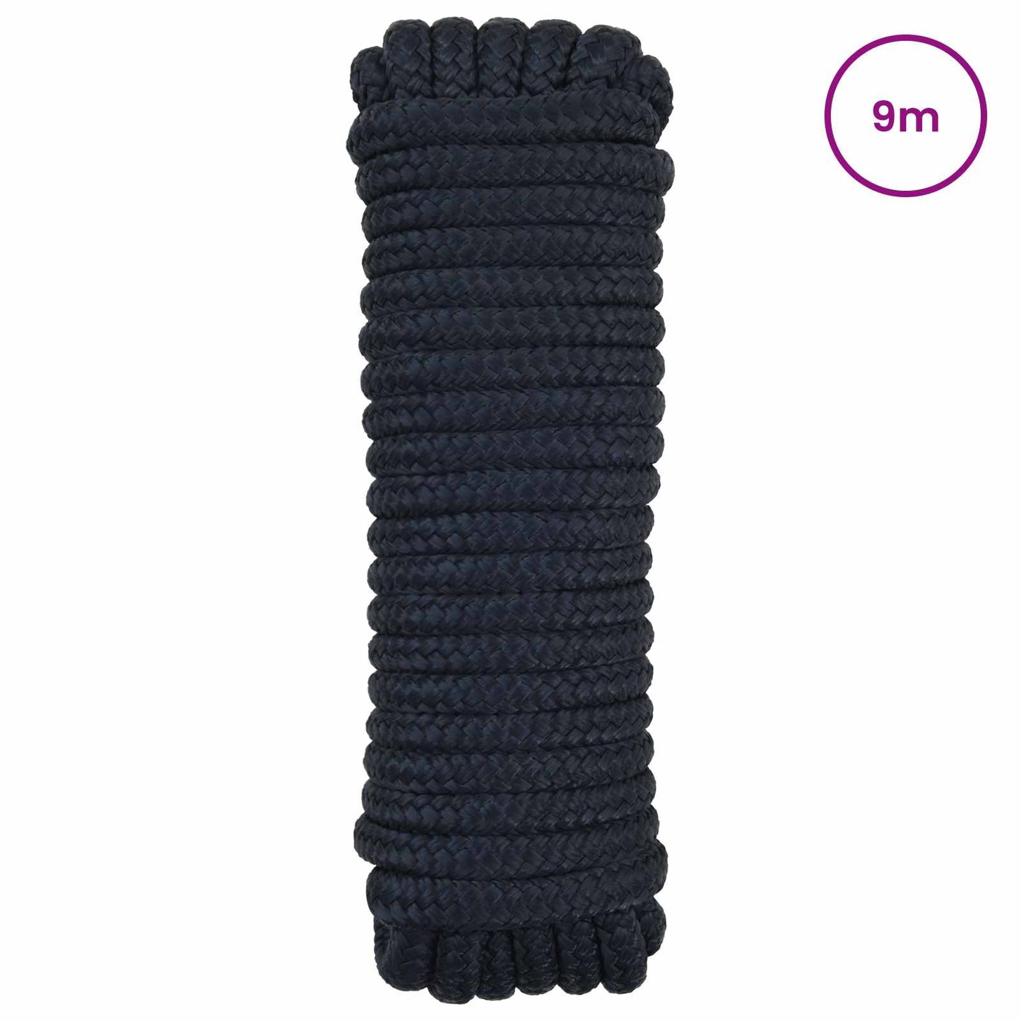 Bootsseil 12 mm 9 m Königsblau Polyester