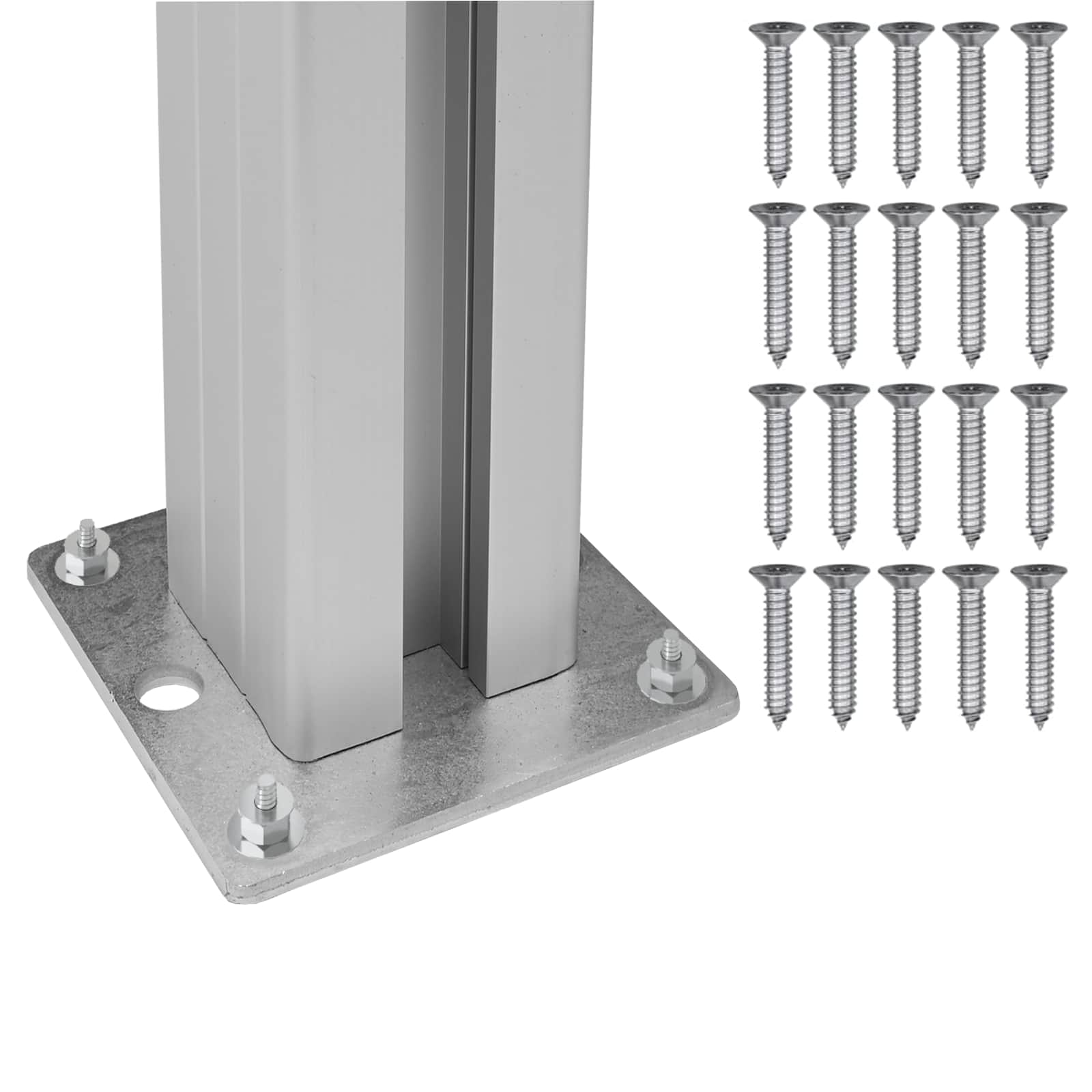 Mülltonnenzaun Braun 237 x 85 x 115 cm Aluminium and WPC
