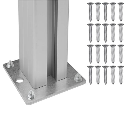 Mülltonnenzaun Braun 237 x 85 x 115 cm Aluminium and WPC