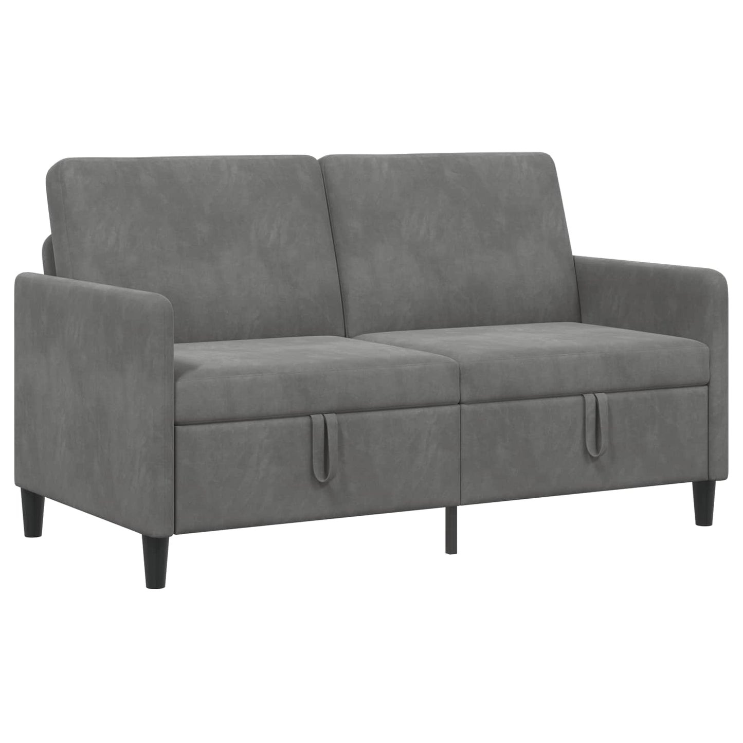 Sofa mit Stauraum Dunkelgrau 152 x 78 x 87 cm Polyester