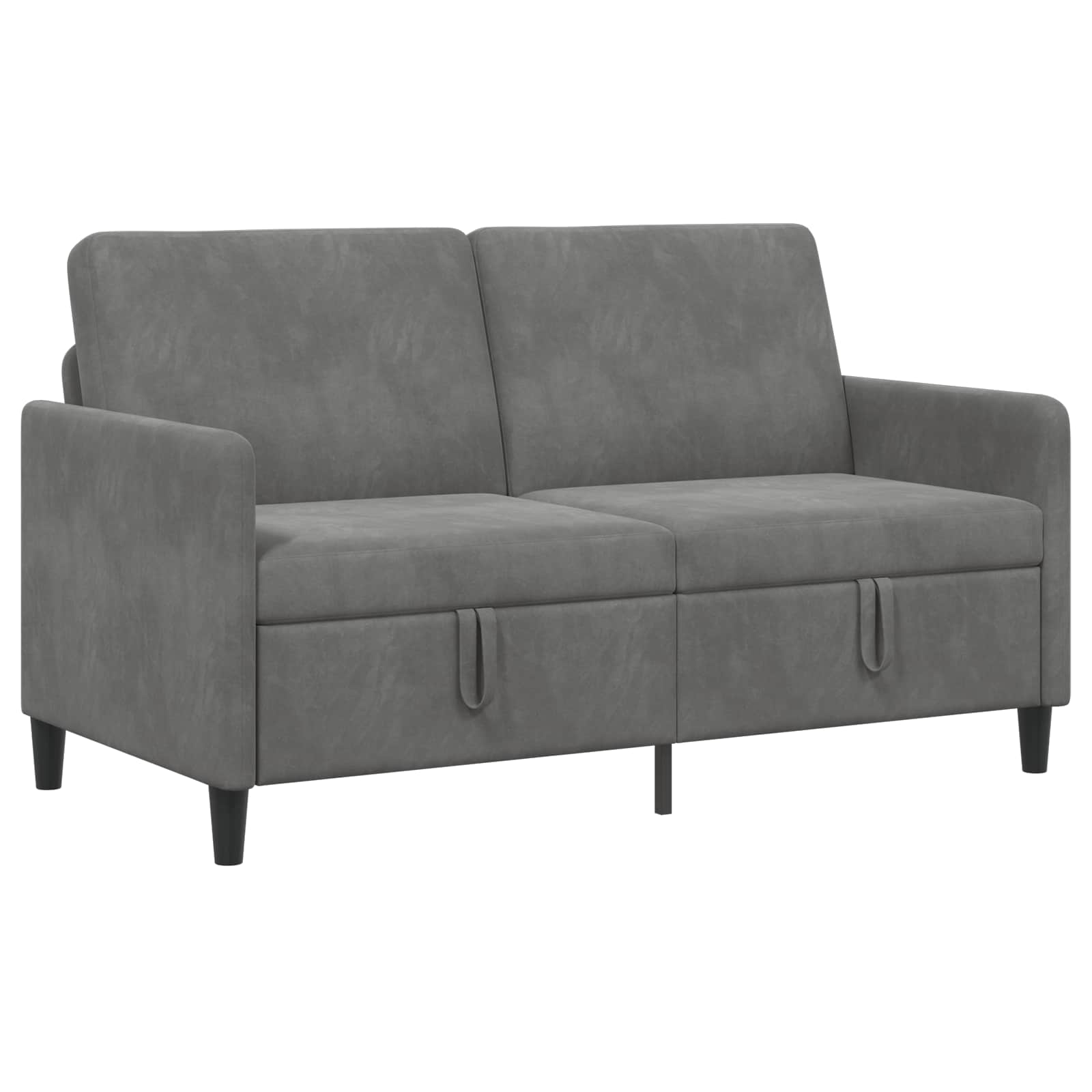 Sofa mit Stauraum Dunkelgrau 152 x 78 x 87 cm Polyester