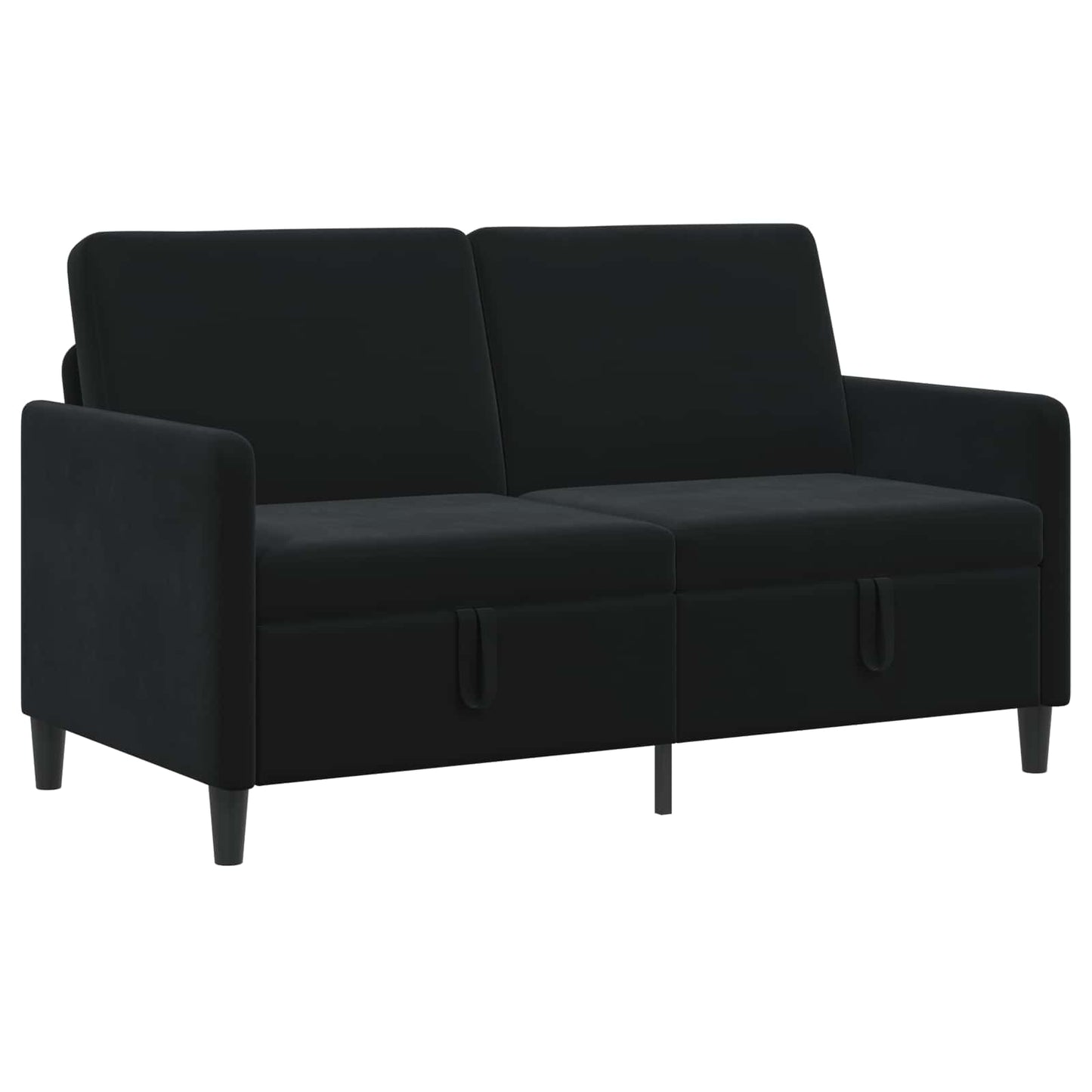 Sofa mit Stauraum Schwarz 152 x 78 x 87 cm Polyester