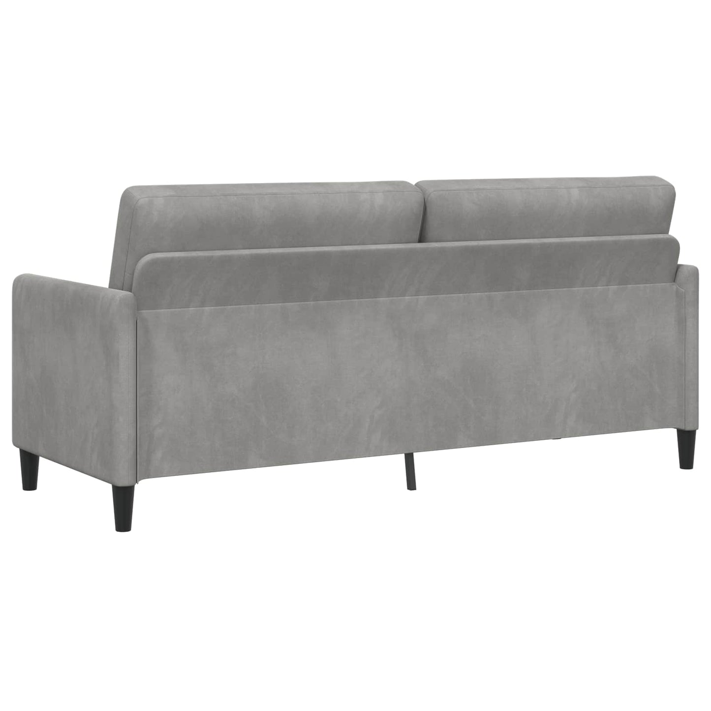 Sofa mit Stauraum Hellgrau 192 x 78 x 87 cm Polyester