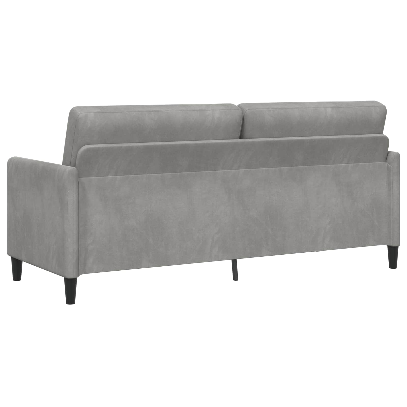 Sofa mit Stauraum Hellgrau 192 x 78 x 87 cm Polyester