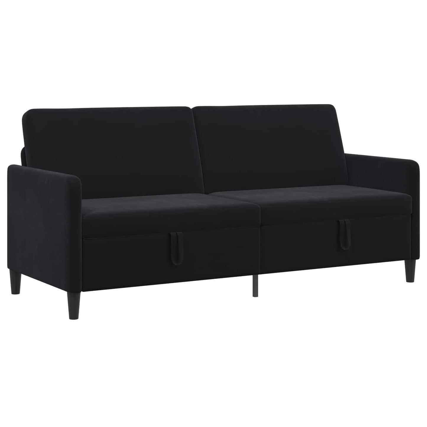 Sofa mit Stauraum Schwarz 192 x 78 x 87 cm Polyester