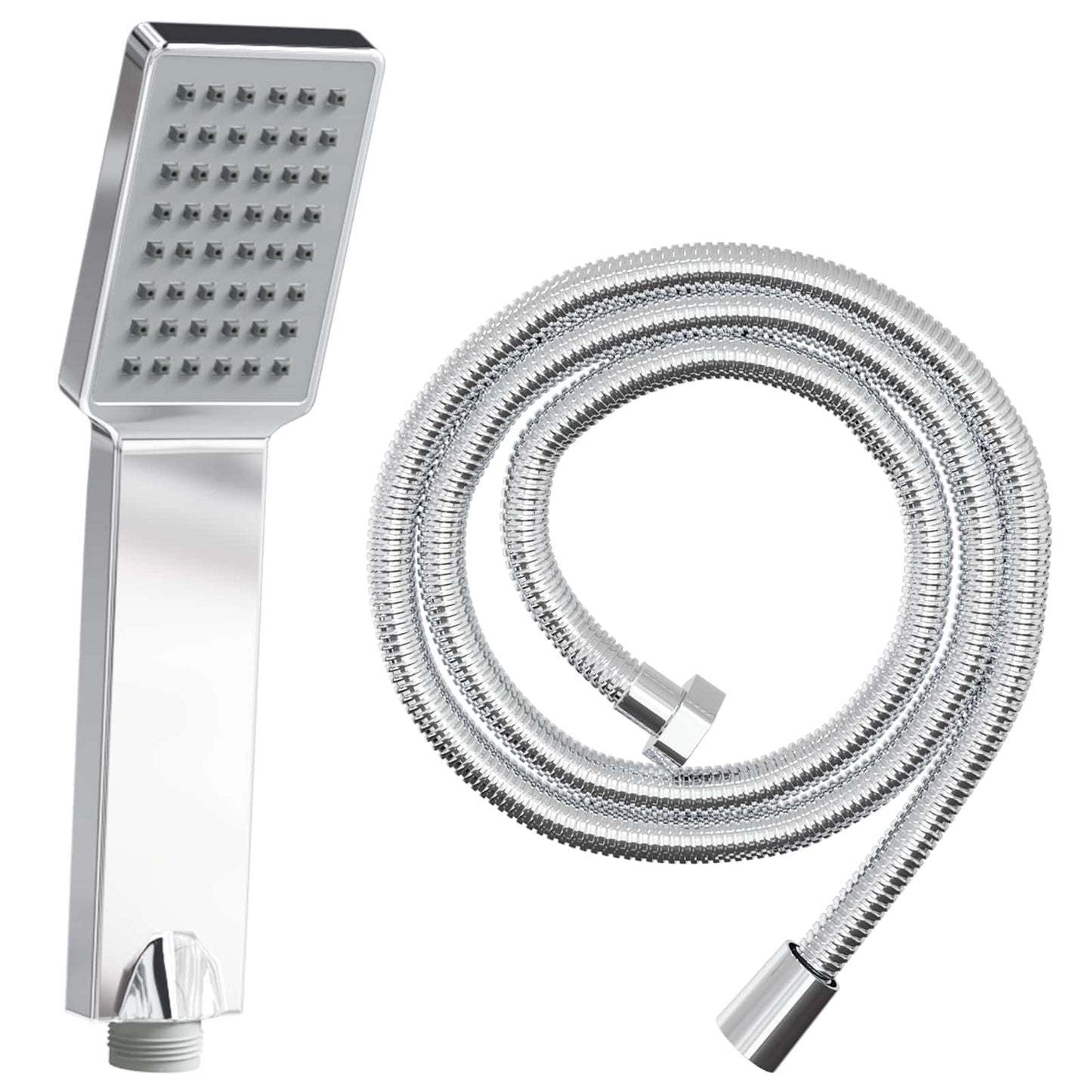 Duschkopfset Chrom 150 cm Edelstahl