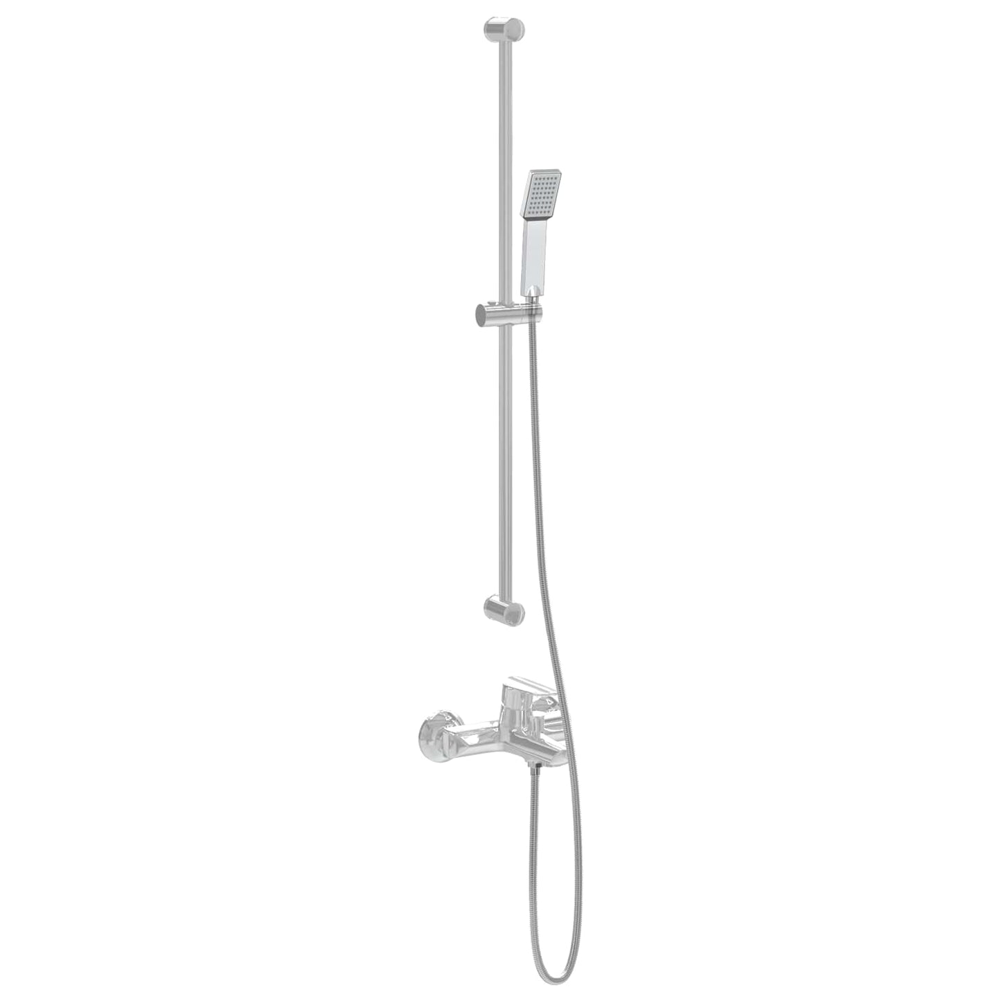 Duschkopfset Chrom 150 cm Edelstahl
