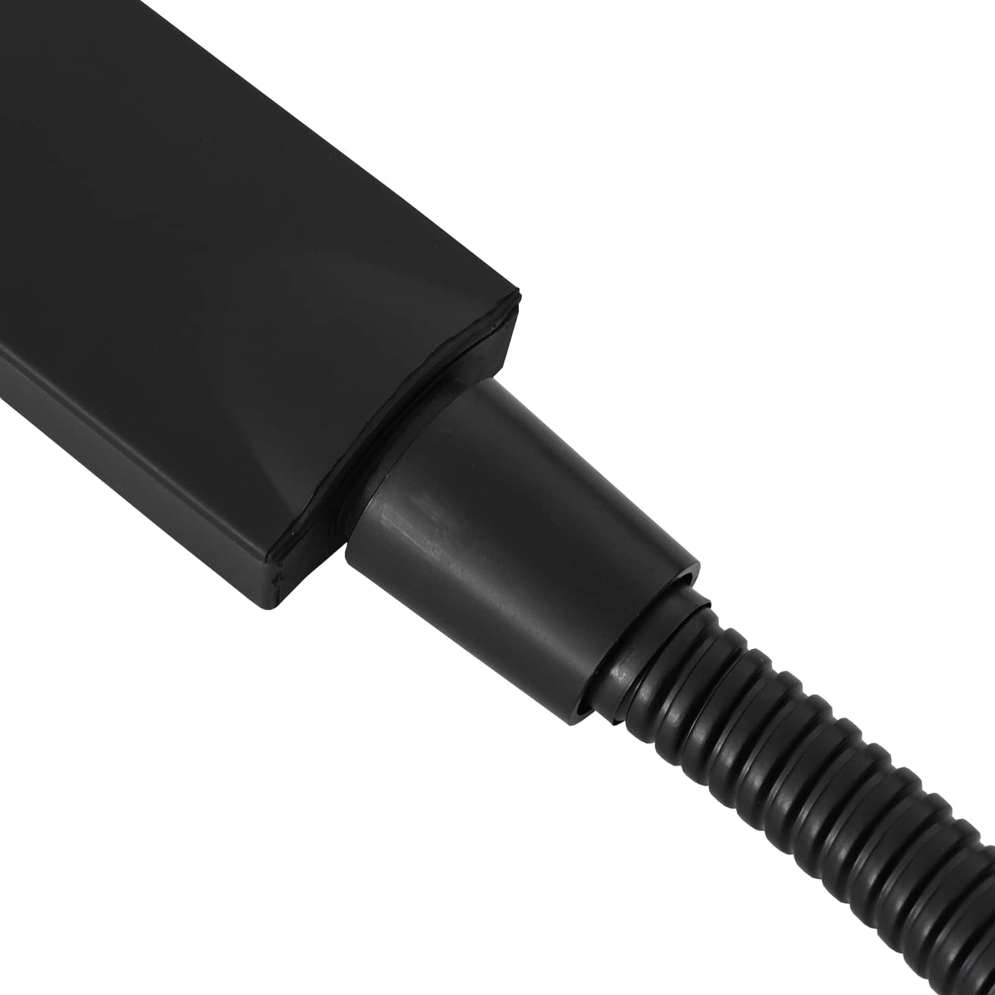 Duschkopfset Schwarz 150 cm Edelstahl