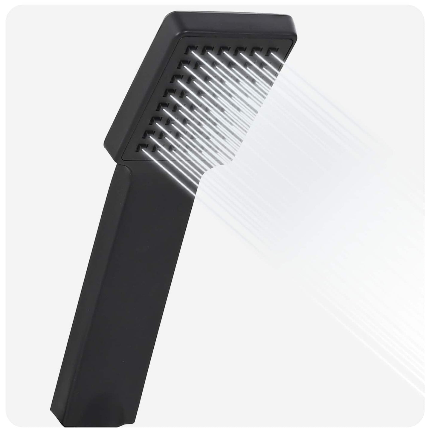 Duschkopfset Schwarz 150 cm Edelstahl
