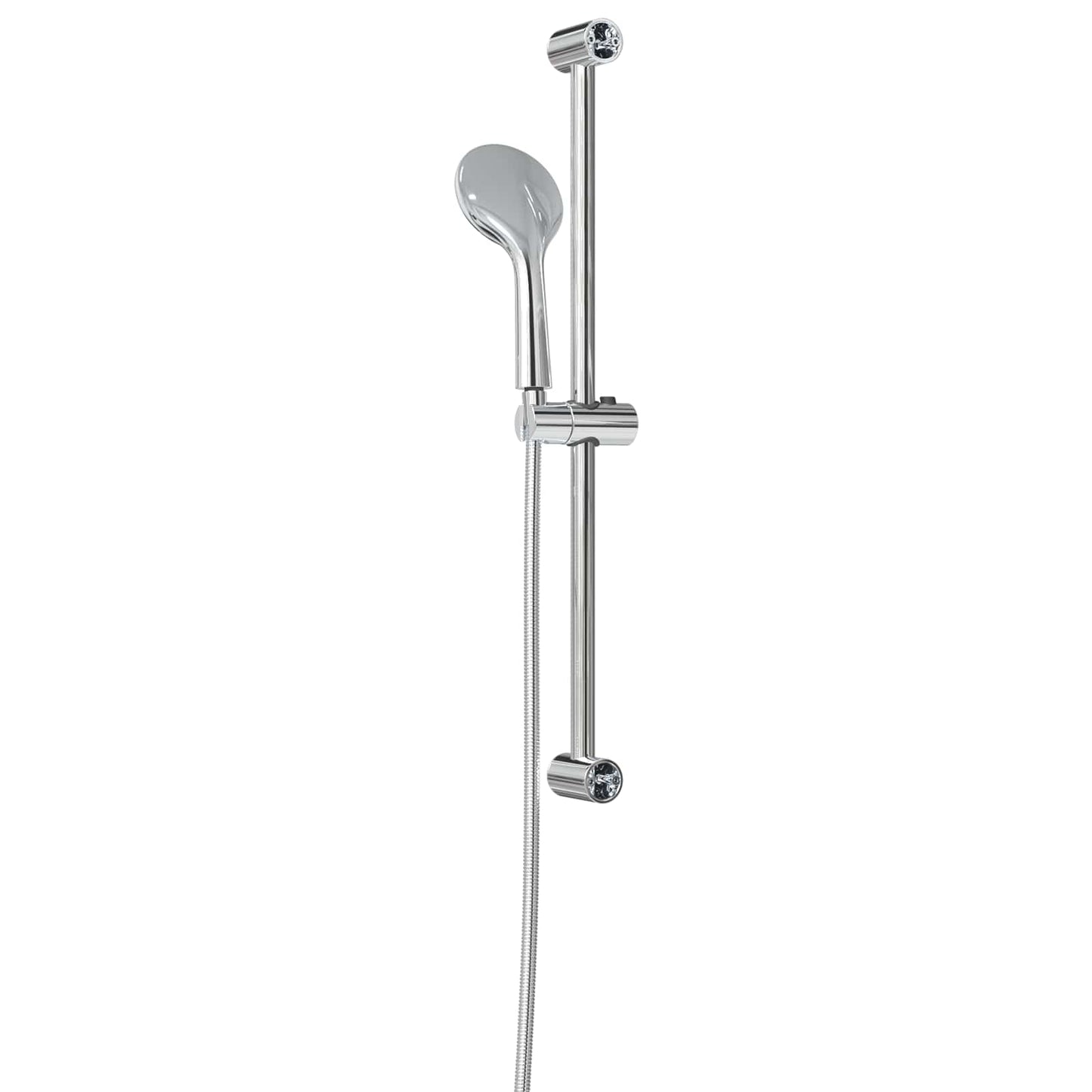 Duschsystem-Set Chrom 70 cm Edelstahl