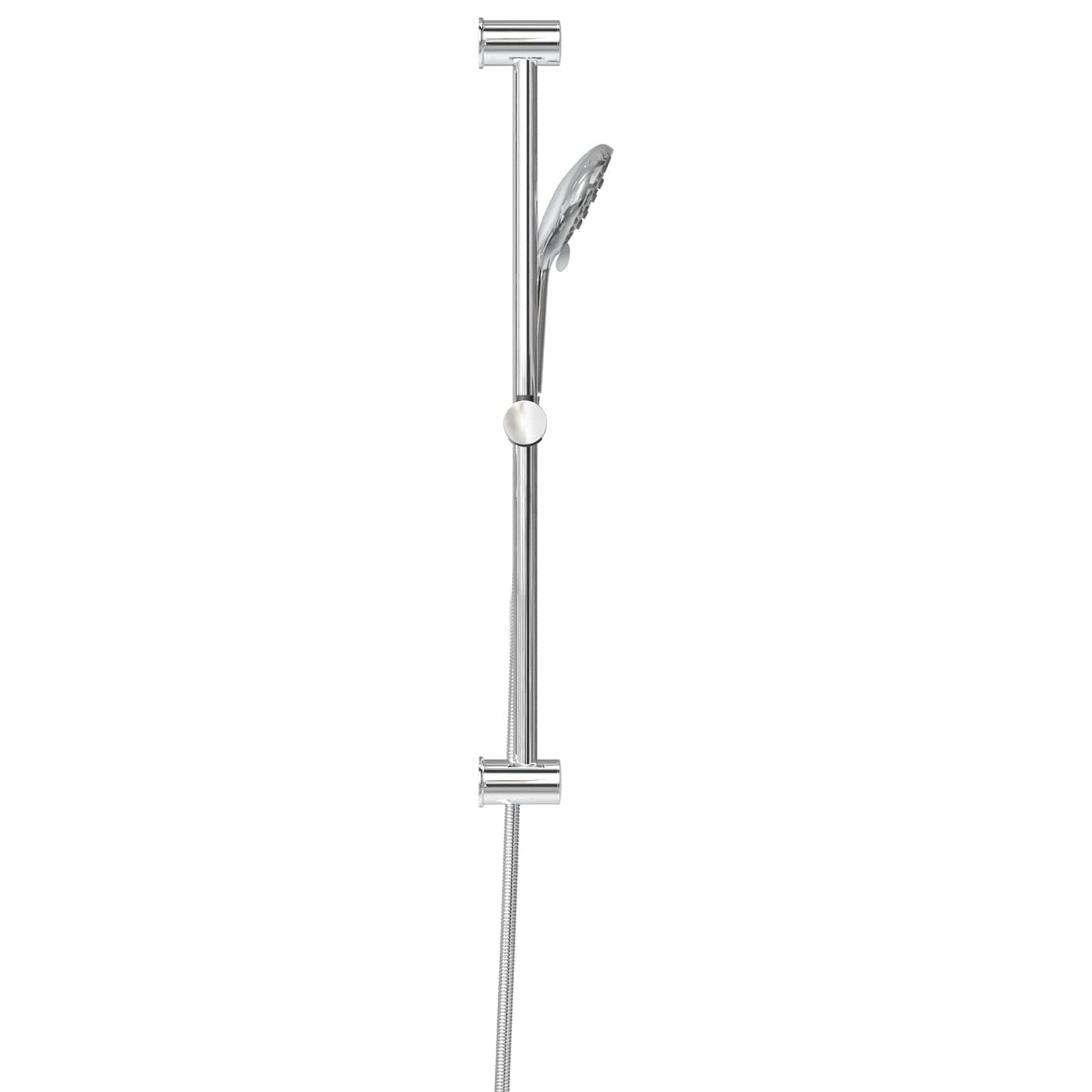 Duschsystem-Set Chrom 70 cm Edelstahl