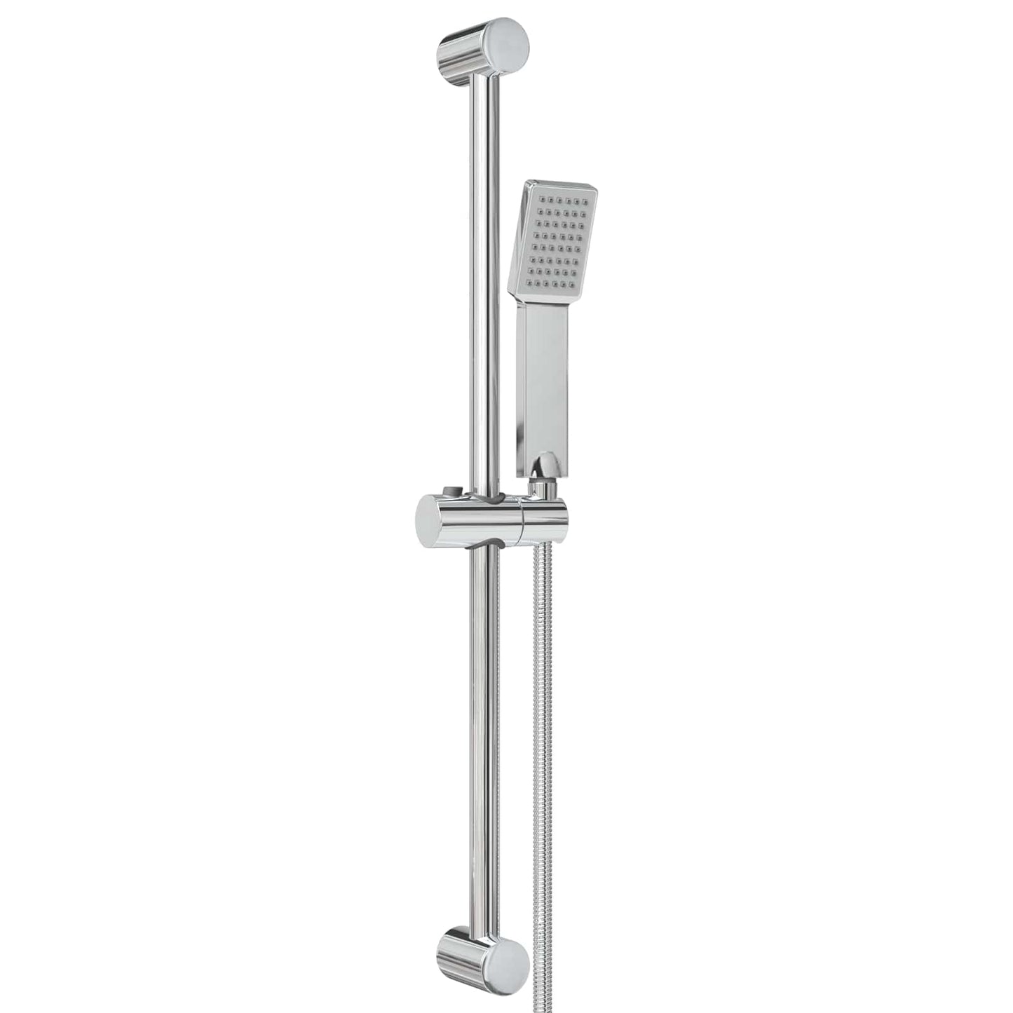 Duschsystem-Set Chrom 70 cm Edelstahl